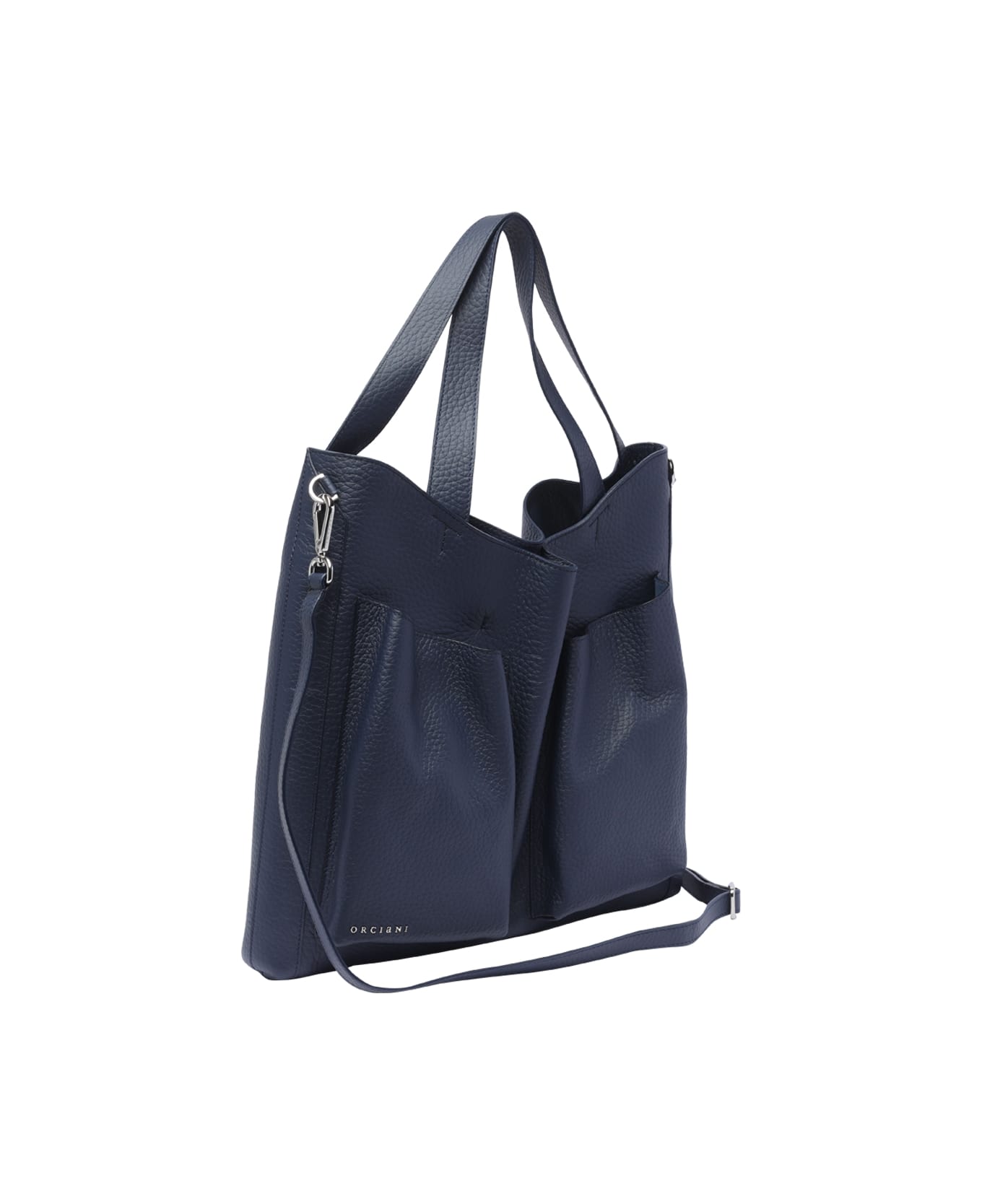 Orciani Soft Leather Bag - Blue トートバッグ
