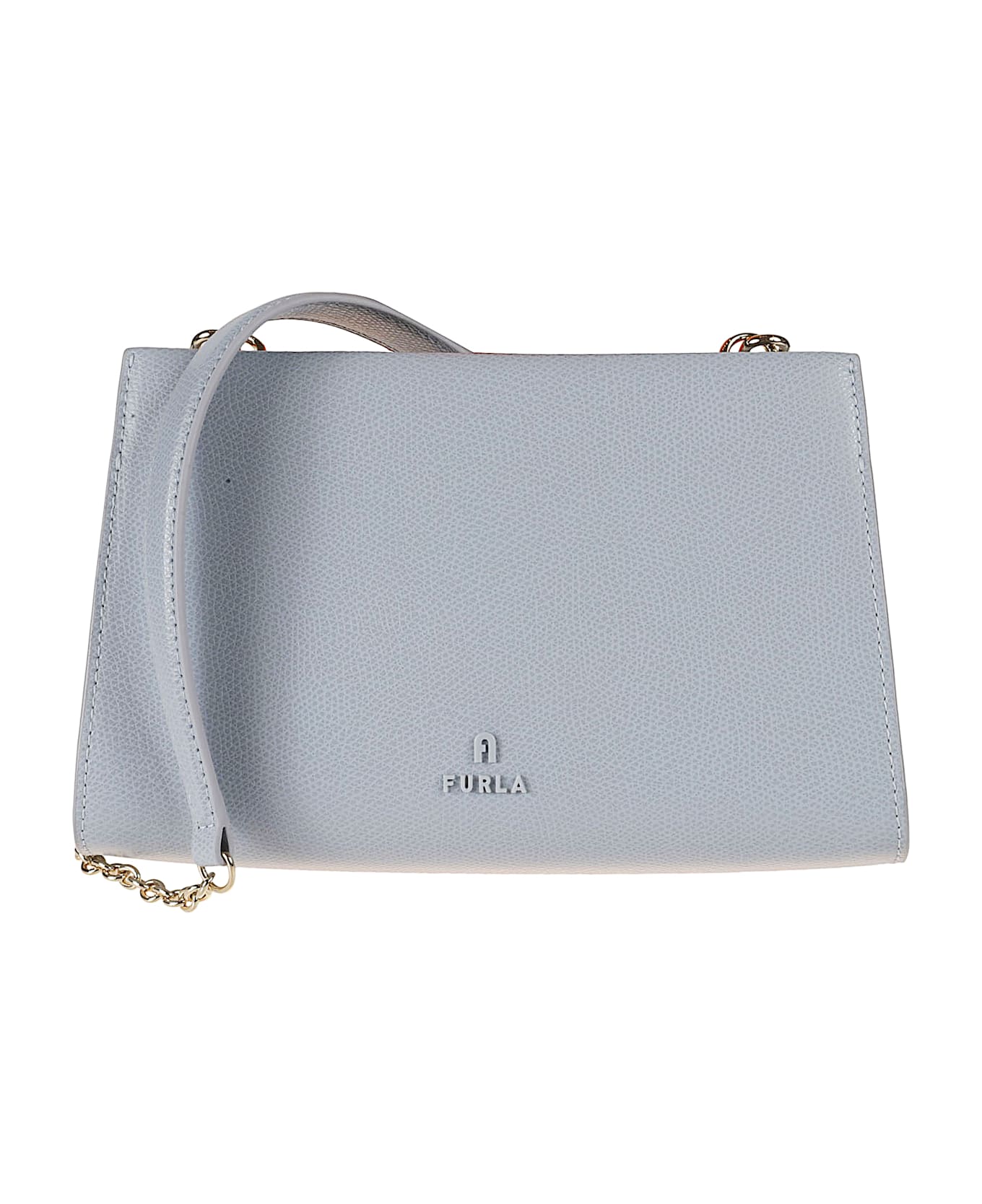 Furla Logo Embossed Shoulder Bag - Dust