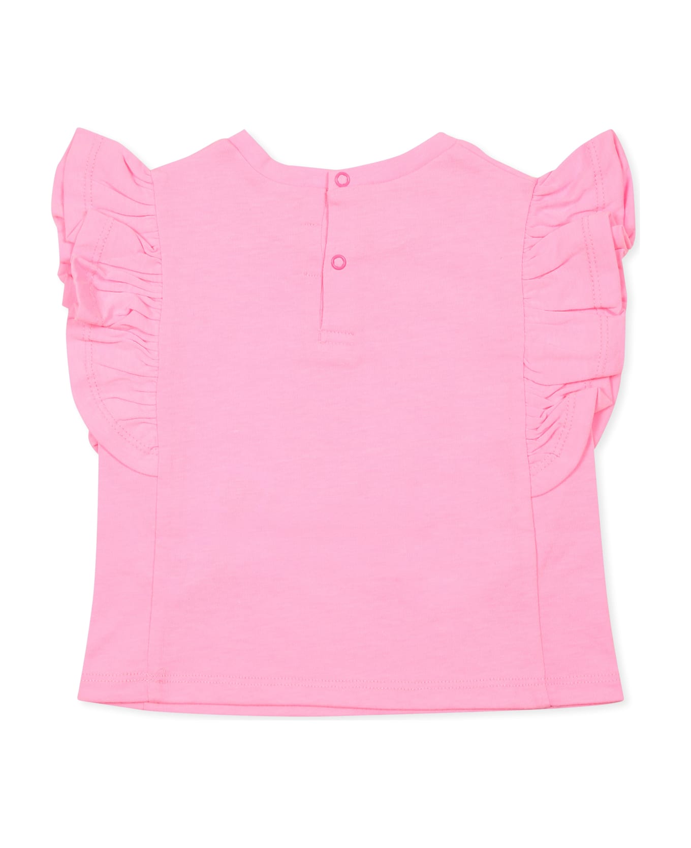 Billieblush Pink T-shirt For Baby Girl With Heart - Pink