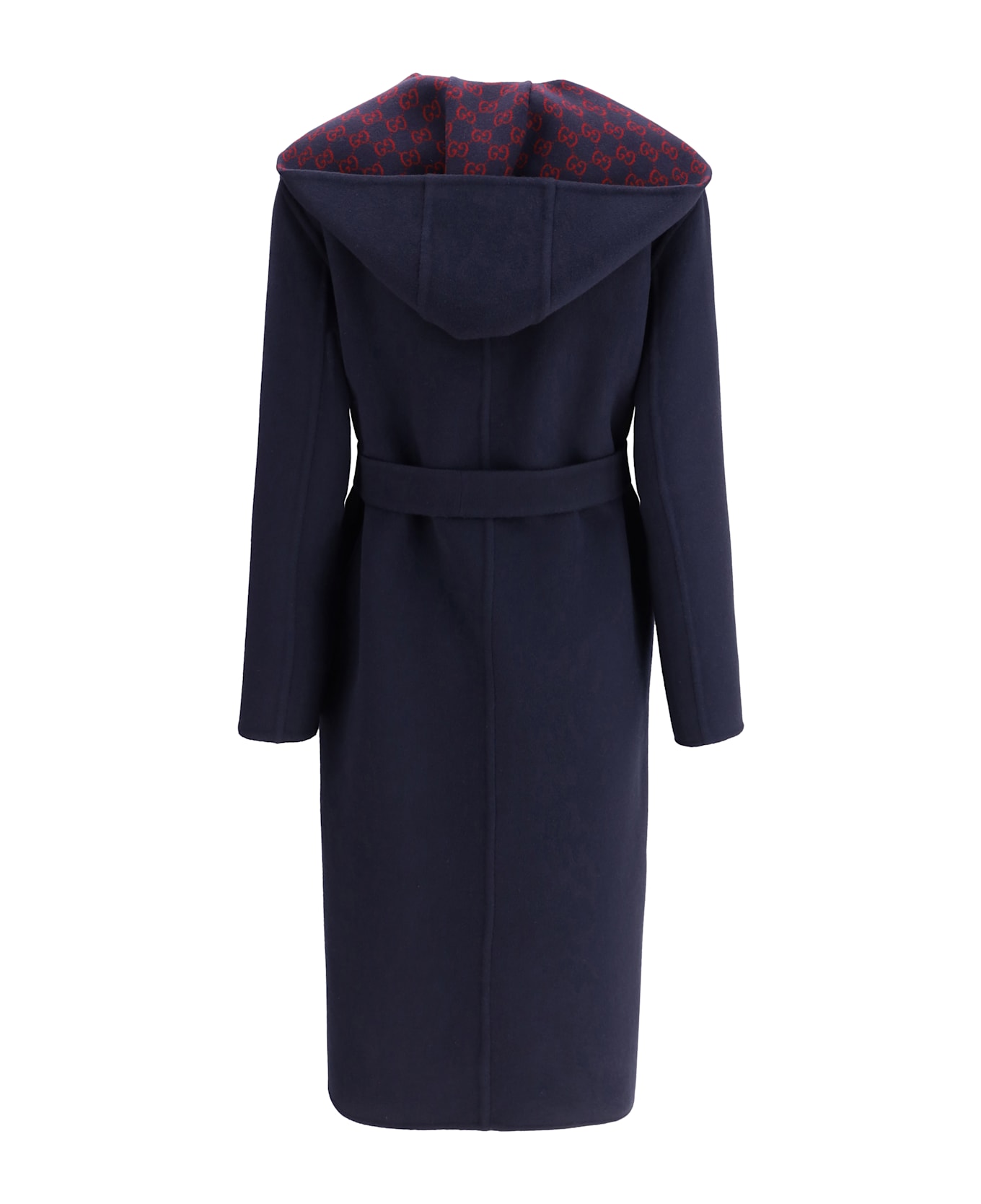 Gucci Wool Coat - Blue Red