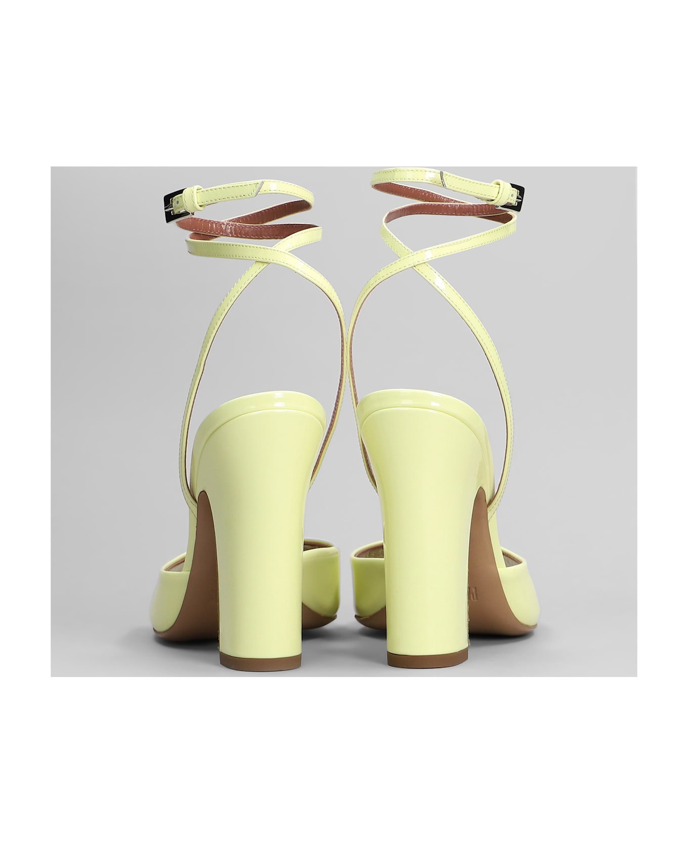 Paris Texas Lara Sandal 100 Sandals In Yellow Patent Leather - yellow