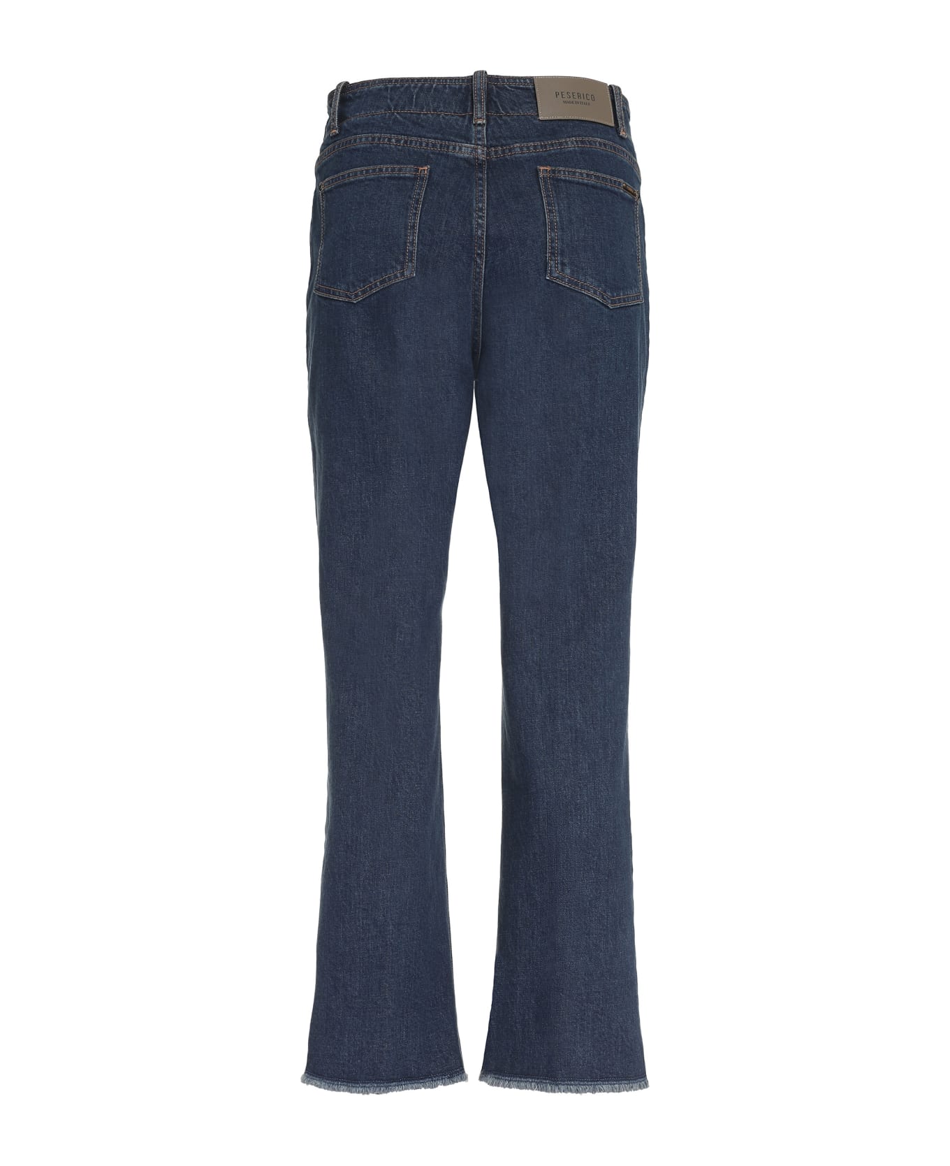 Peserico Cropped Flared Jeans - Denim