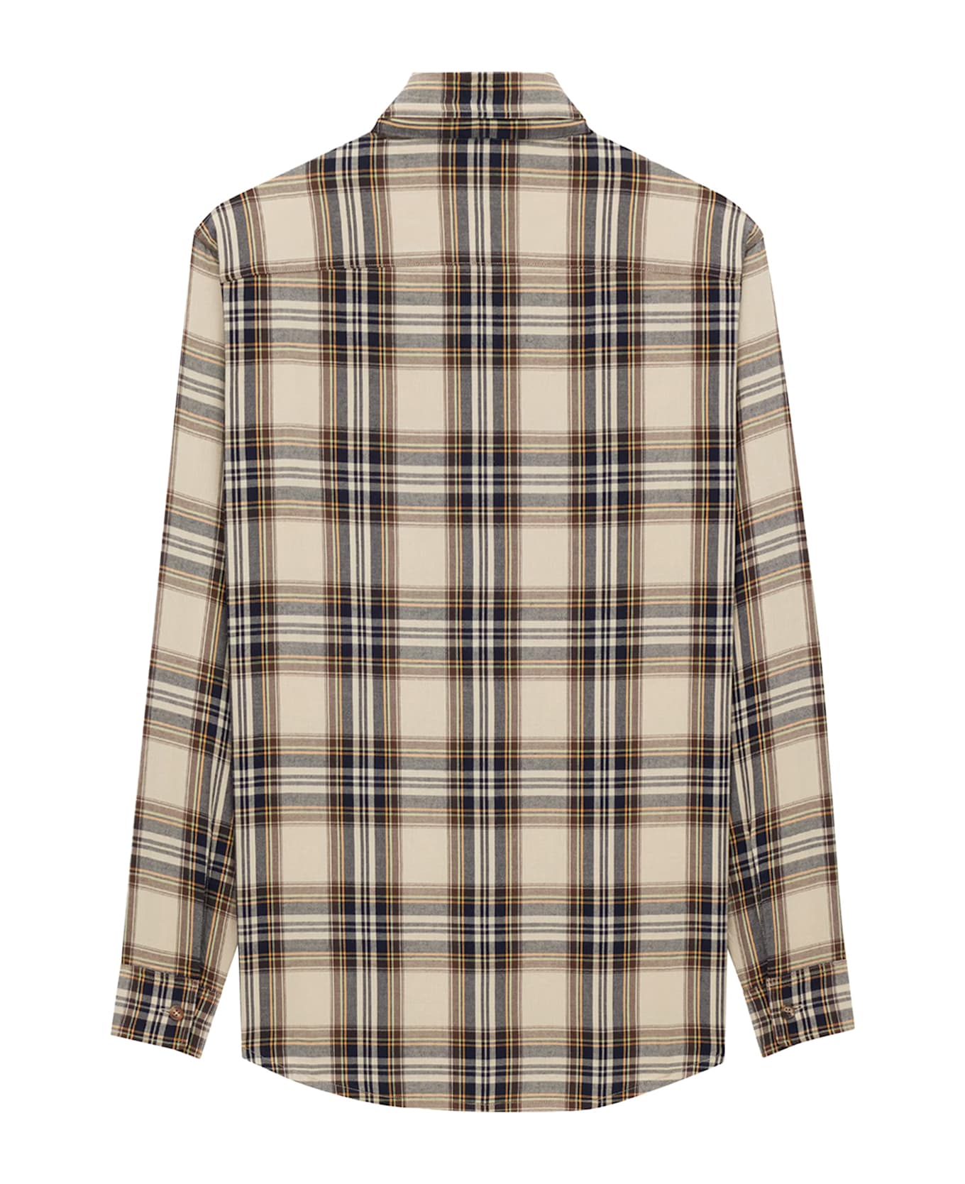 Saint Laurent Cotton Tartan Lavallière Shirt - BRIGHTON CHECKS