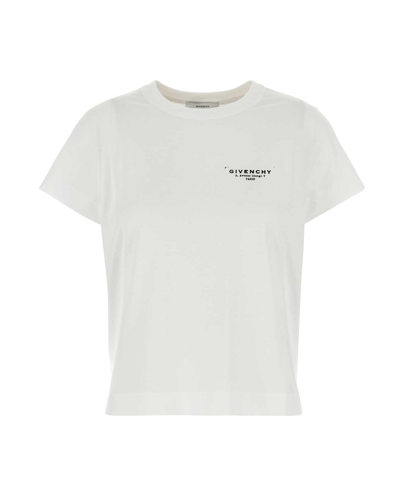 Givenchy White Cotton T-shirt - White