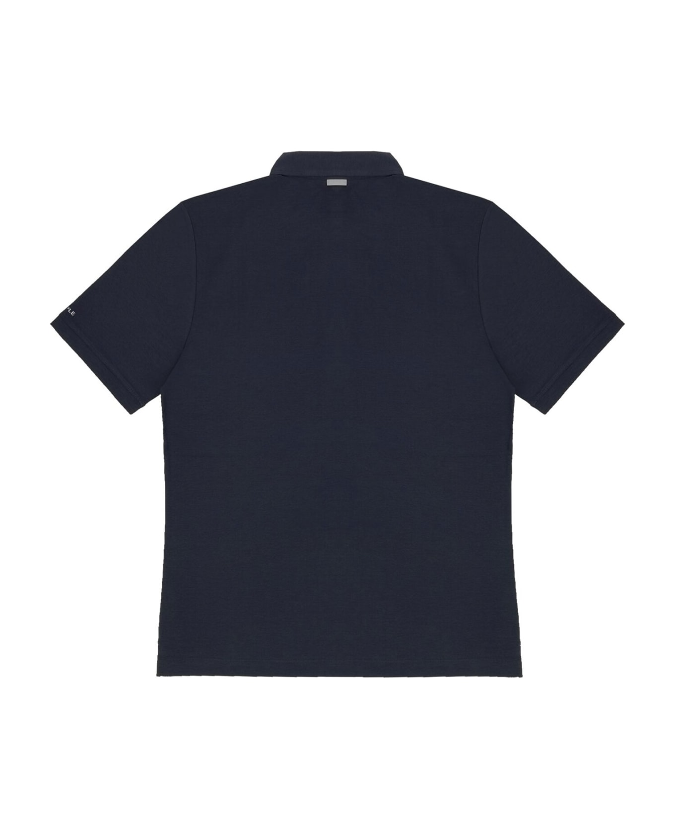 People Of Shibuya Navy Blue Short-sleeved Polo Shirt - Blu