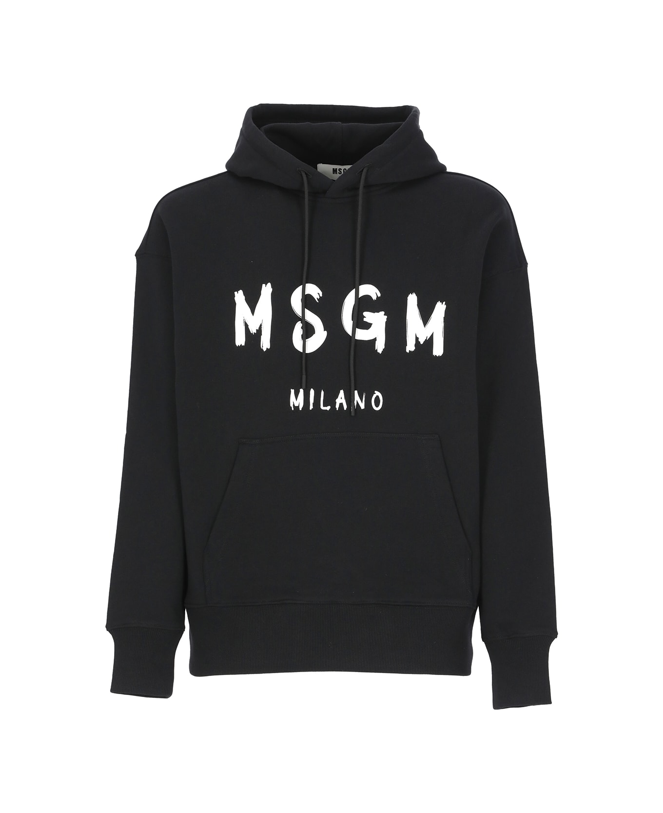 MSGM Hoodie With Logo - Black フリース