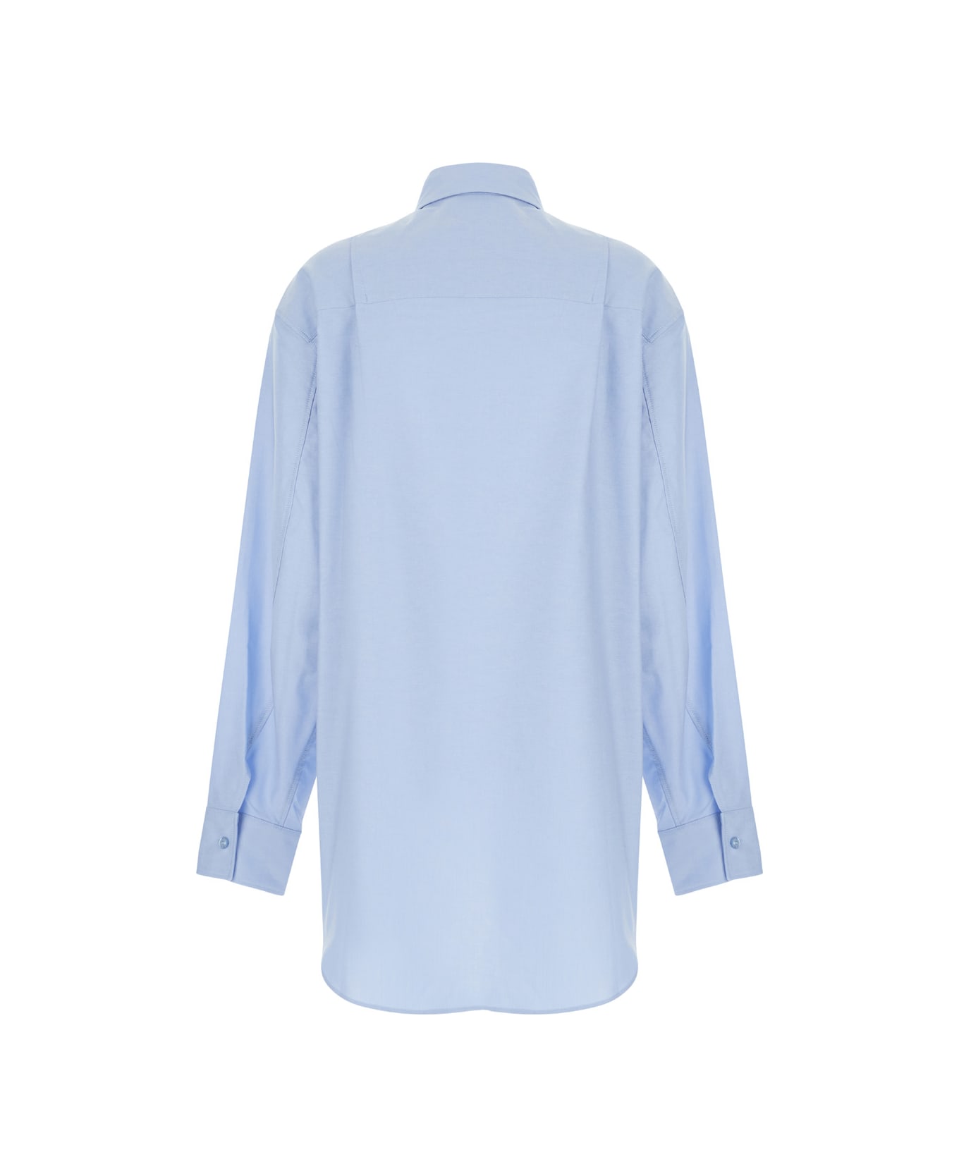 The Andamane Light Blue Shirt With Buttons In Cotton Blend Woman - Blu シャツ