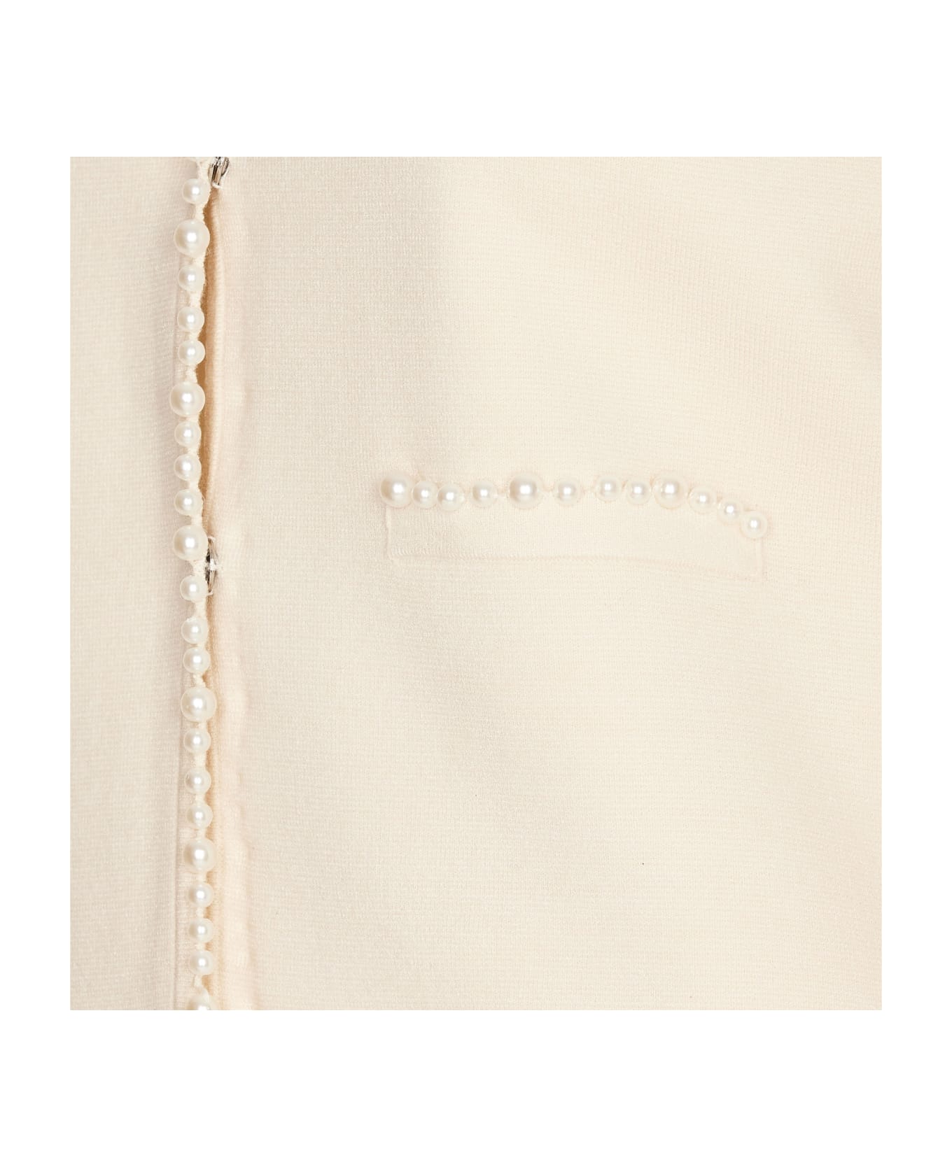 Liu-Jo Pearls Jacket - White