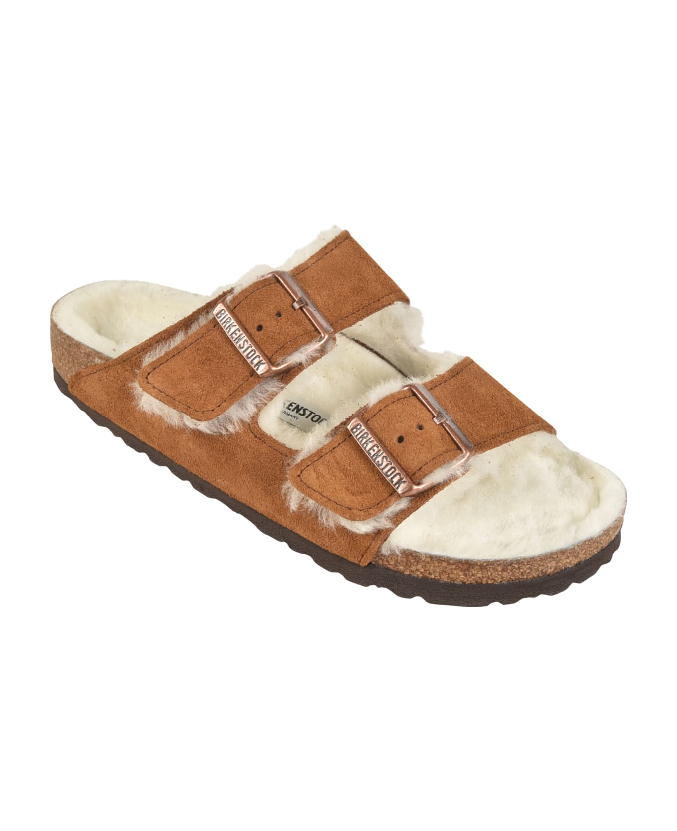 Birkenstock Arizona Shearling Sandals - Milk