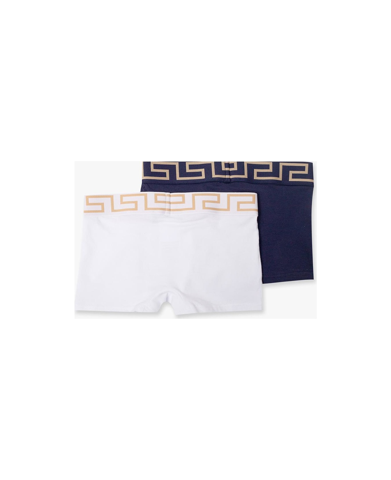 Young Versace Boxers 2-pack With Greca Motif - MULTICOLOR