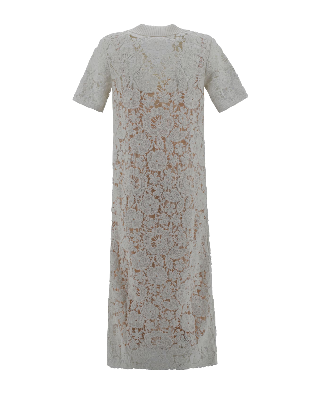 Parosh Cotton Dress - Cream