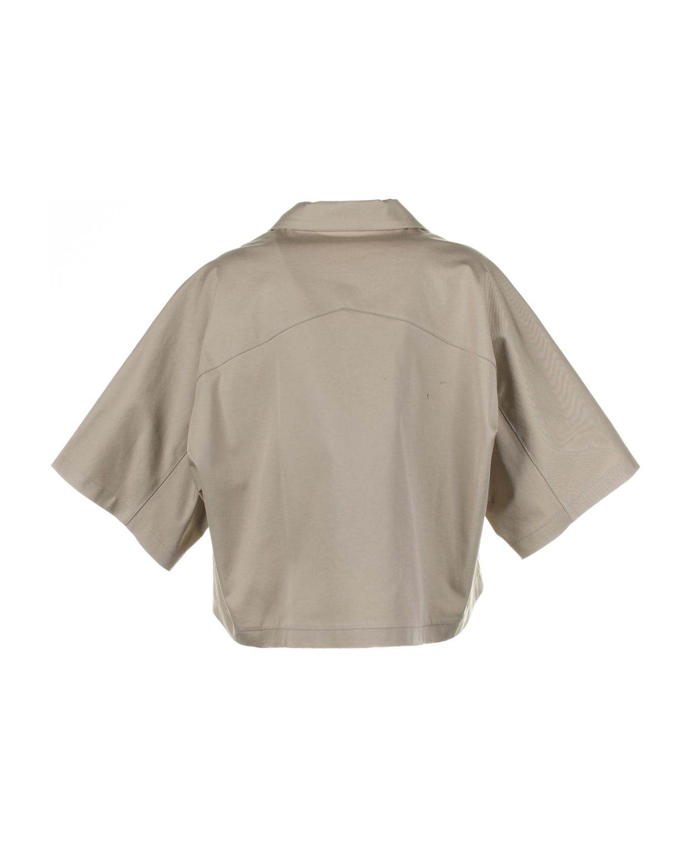 Seventy Beige Cape With Buttons - BEIGE シャツ