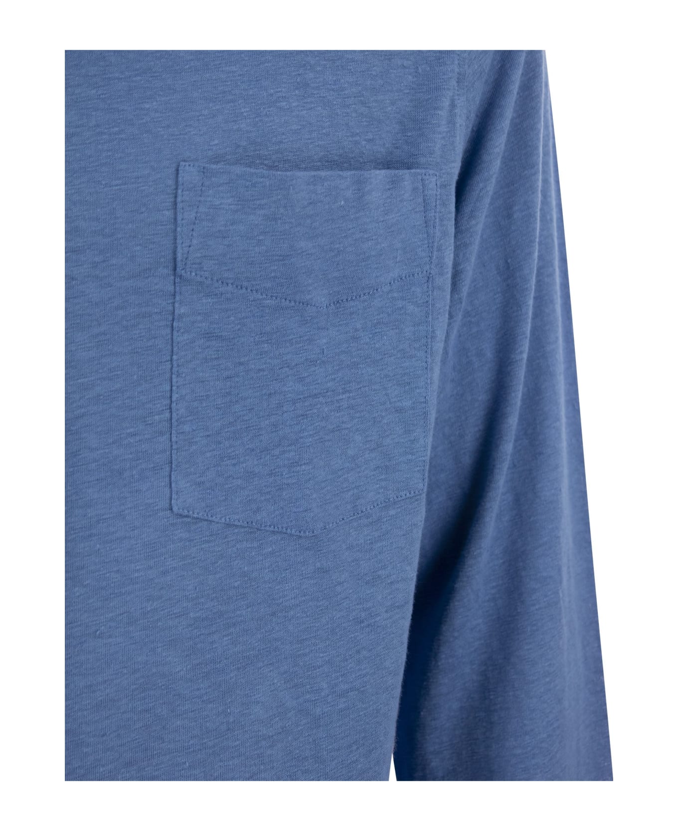 Majestic Filatures Linen Long-sleeved Shirt - Light Blue