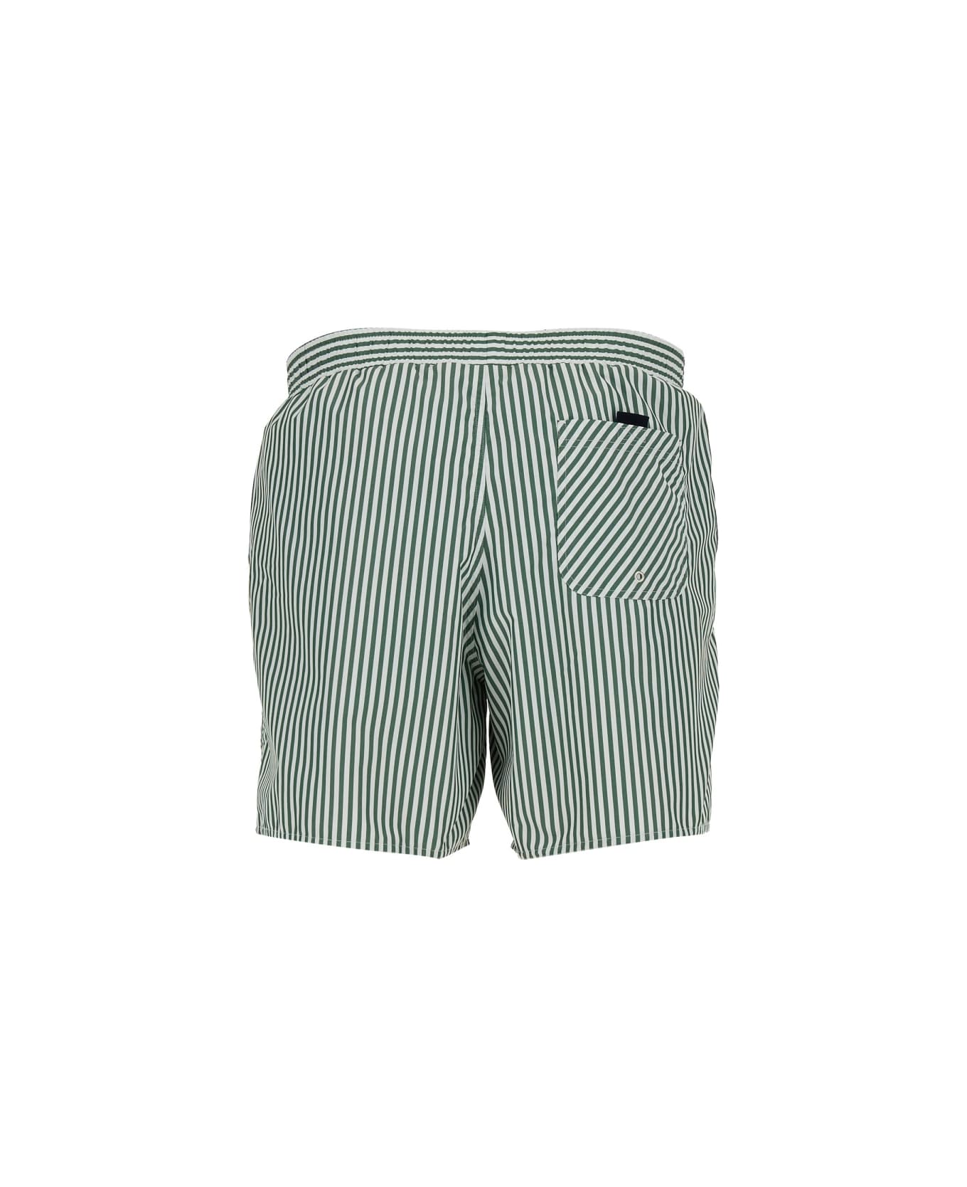 Lacoste Swimsuit - White/green
