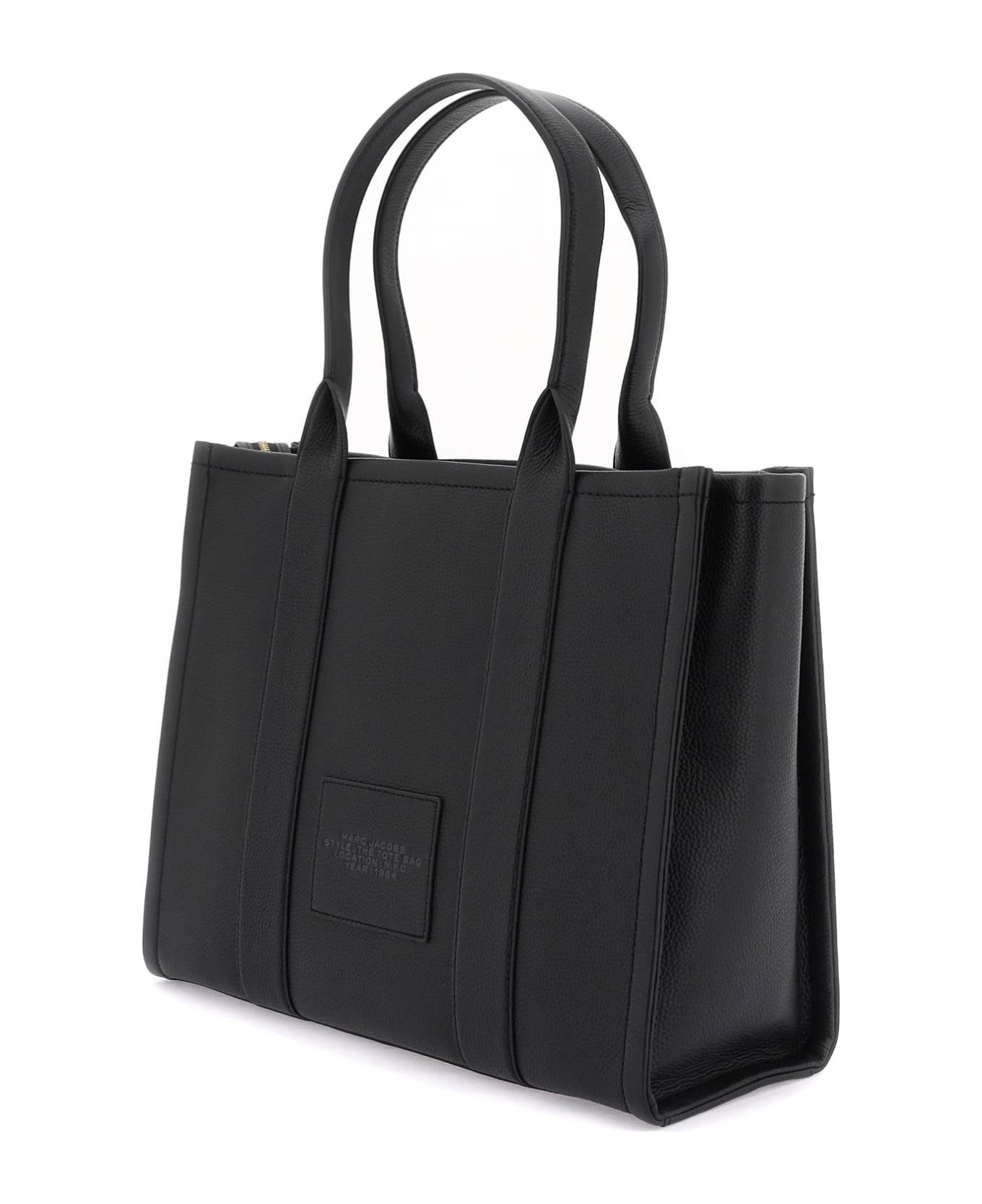 Marc Jacobs The Leather Large Tote Bag - BLACK (Black)