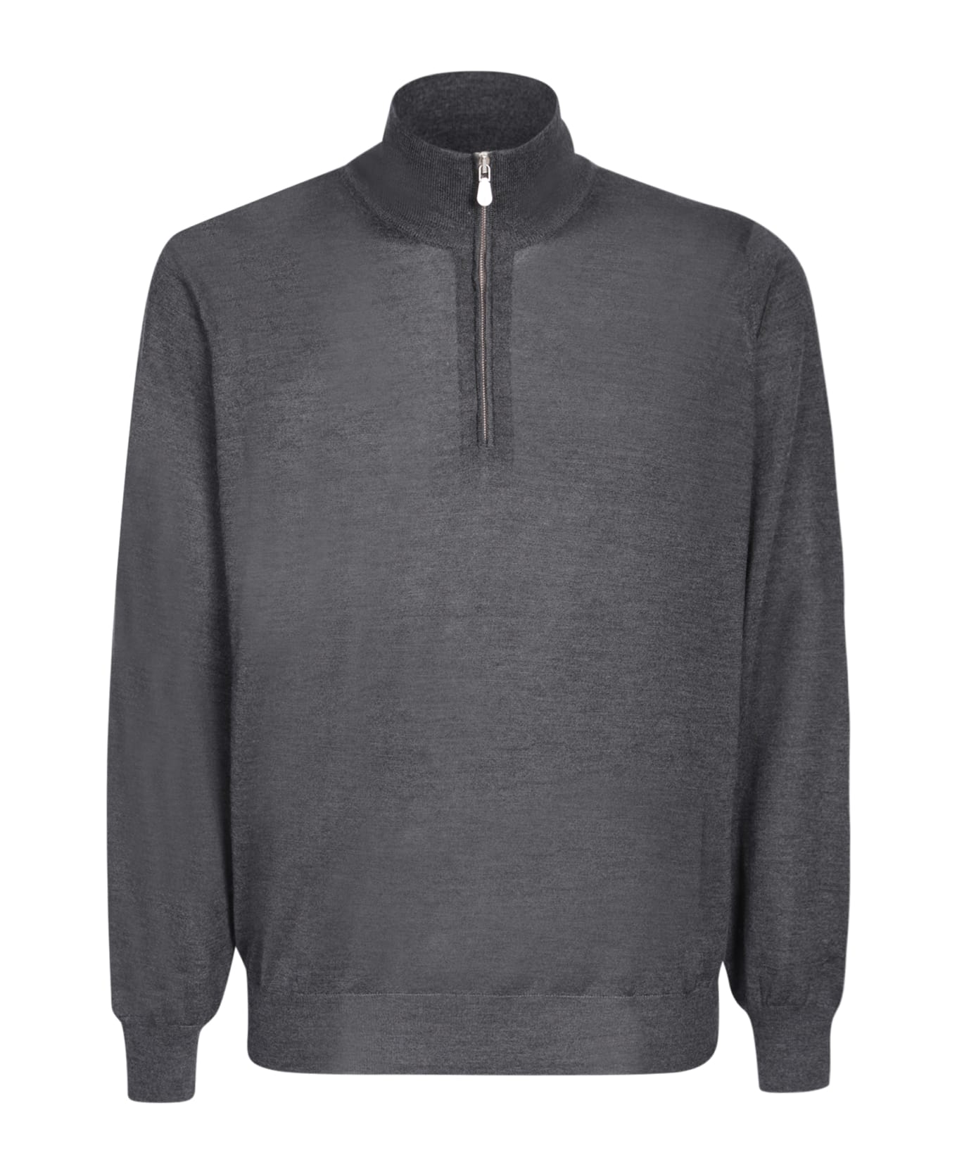Brunello Cucinelli Zip Fastening Sweater - Grey