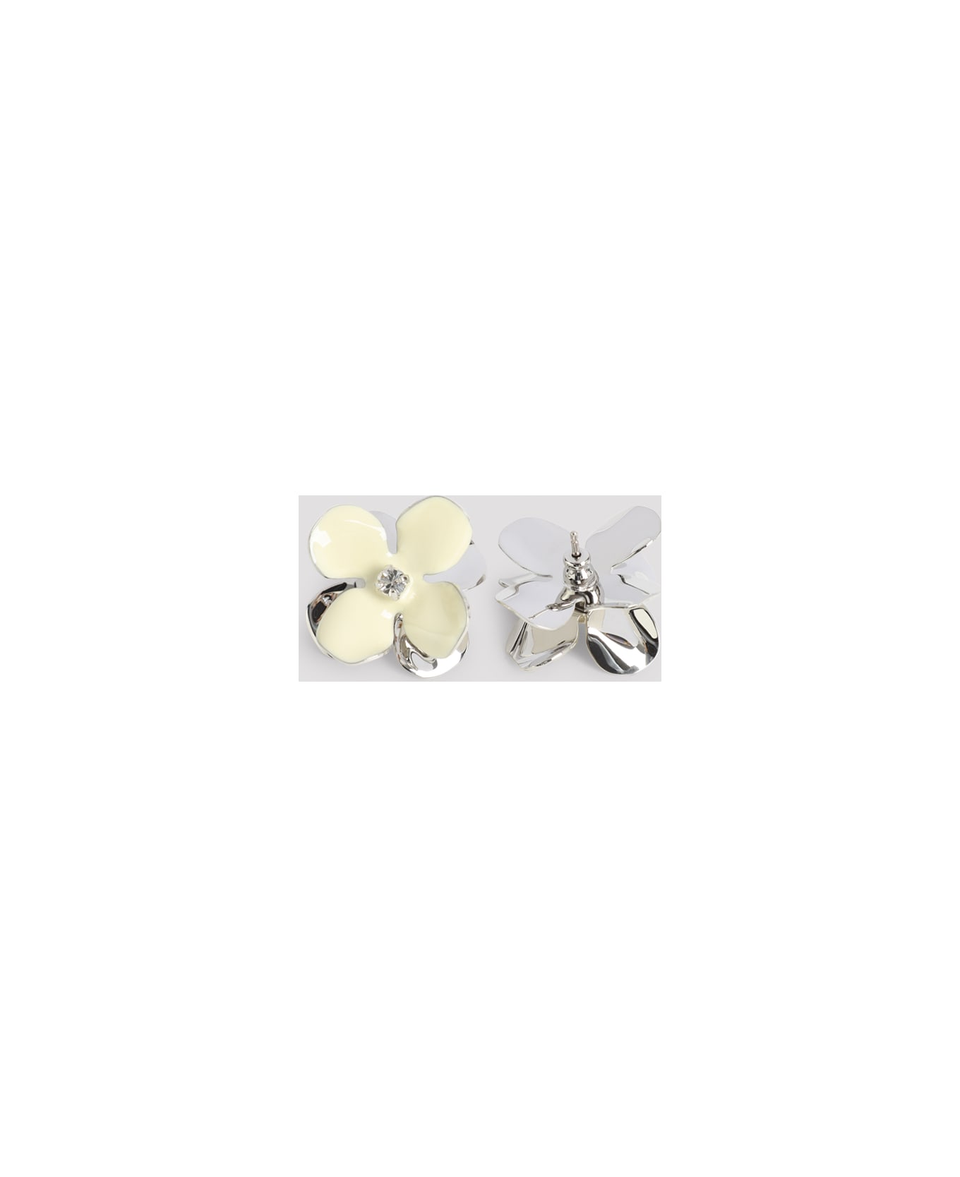 Marni Flower Earrings - Light Yellow