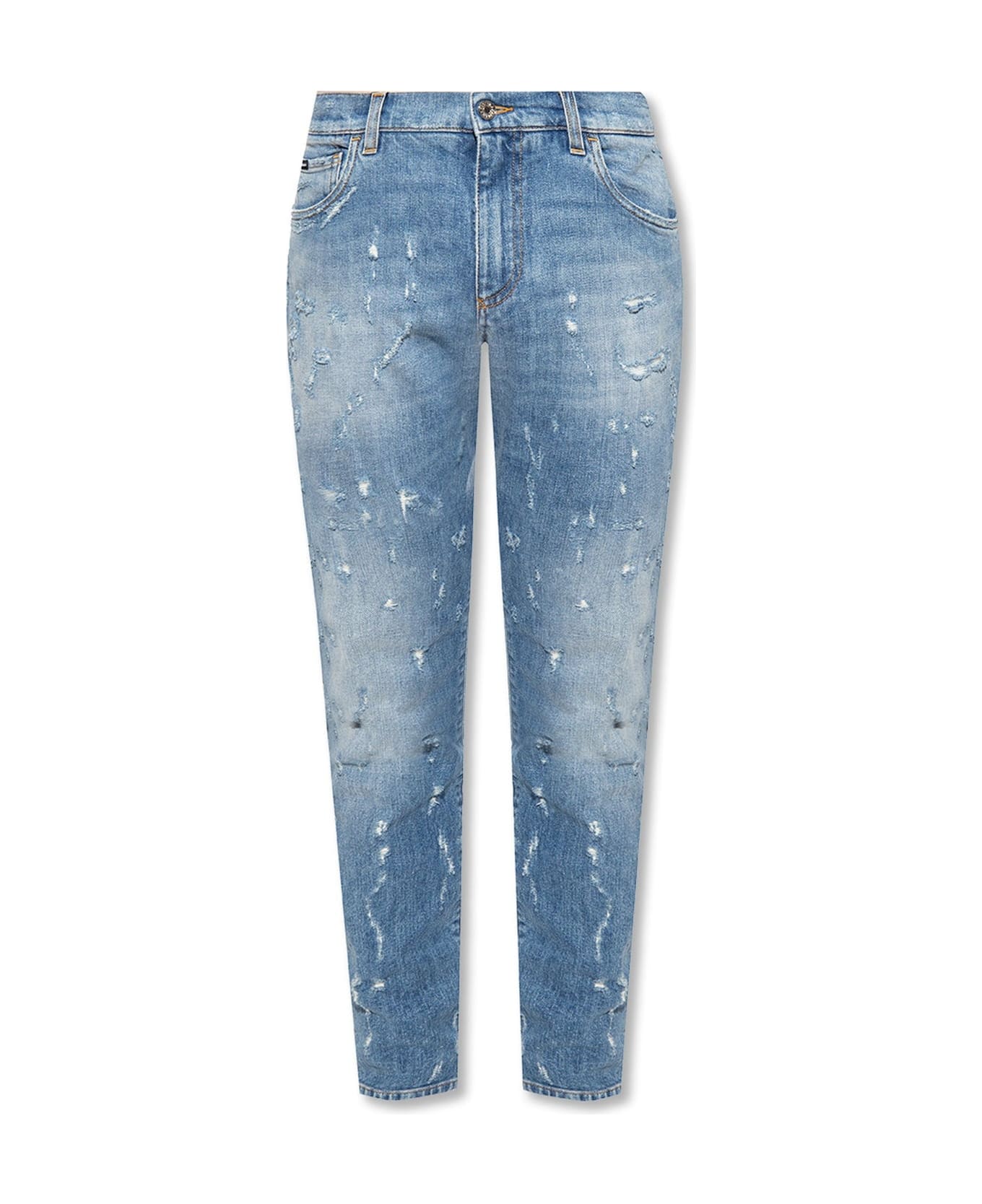 Dolce & Gabbana Cotton Denim Jeans - Blue デニム