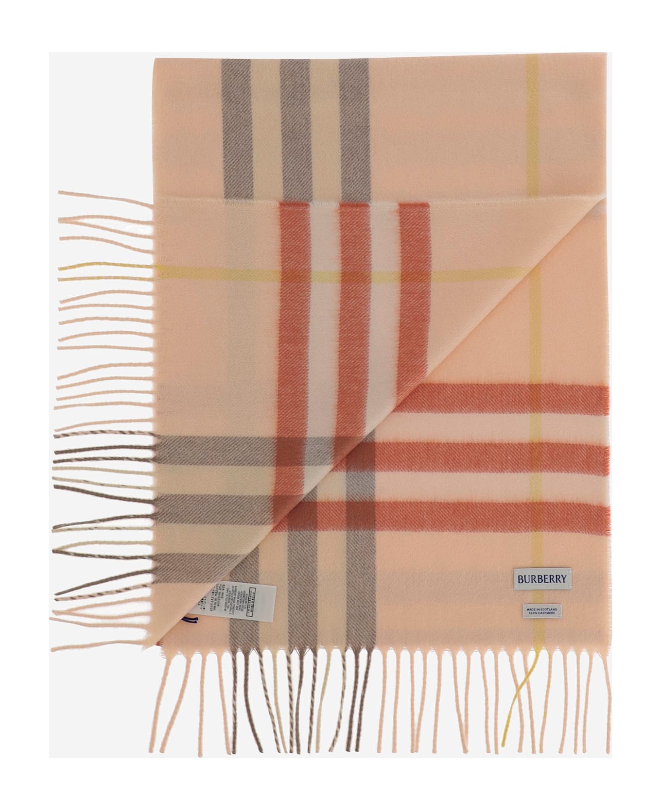 Burberry Embroidered Cashmere Scarf - TEACUP