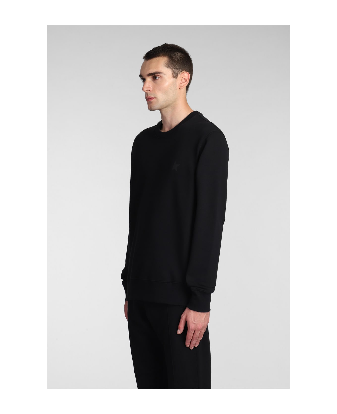 Golden Goose Sweatshirt In Black Cotton - black