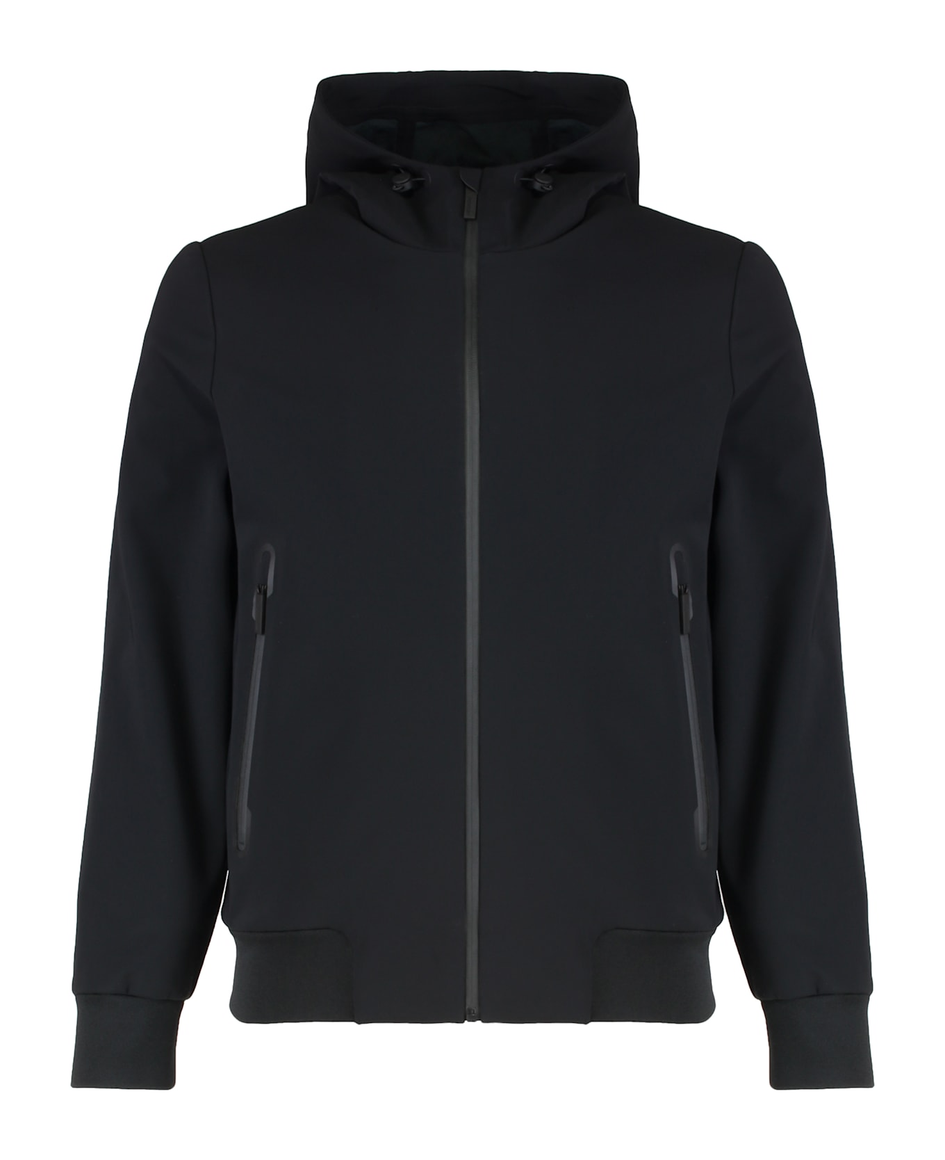 RRD - Roberto Ricci Design Technical Fabric Jacket With Hood - black