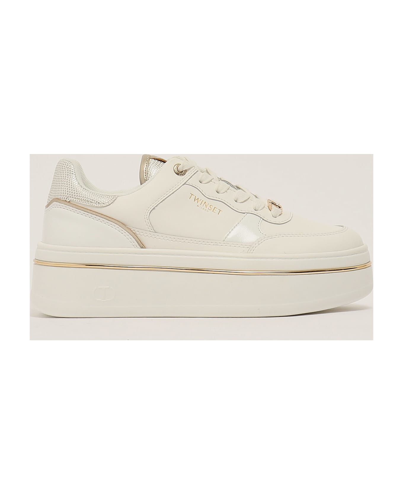 TwinSet Sneakers Bicolore Sneaker - BIANCO-ORO
