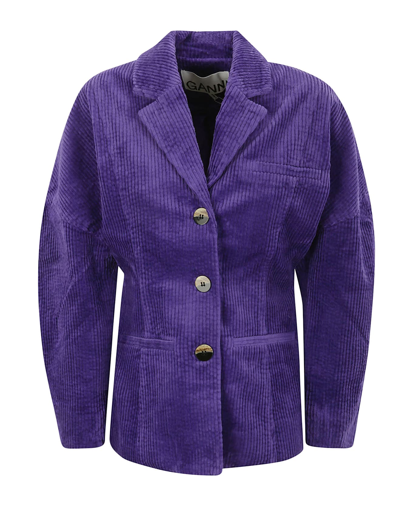 Ganni 'corduroy' Purple Corduroy Blazer - 764