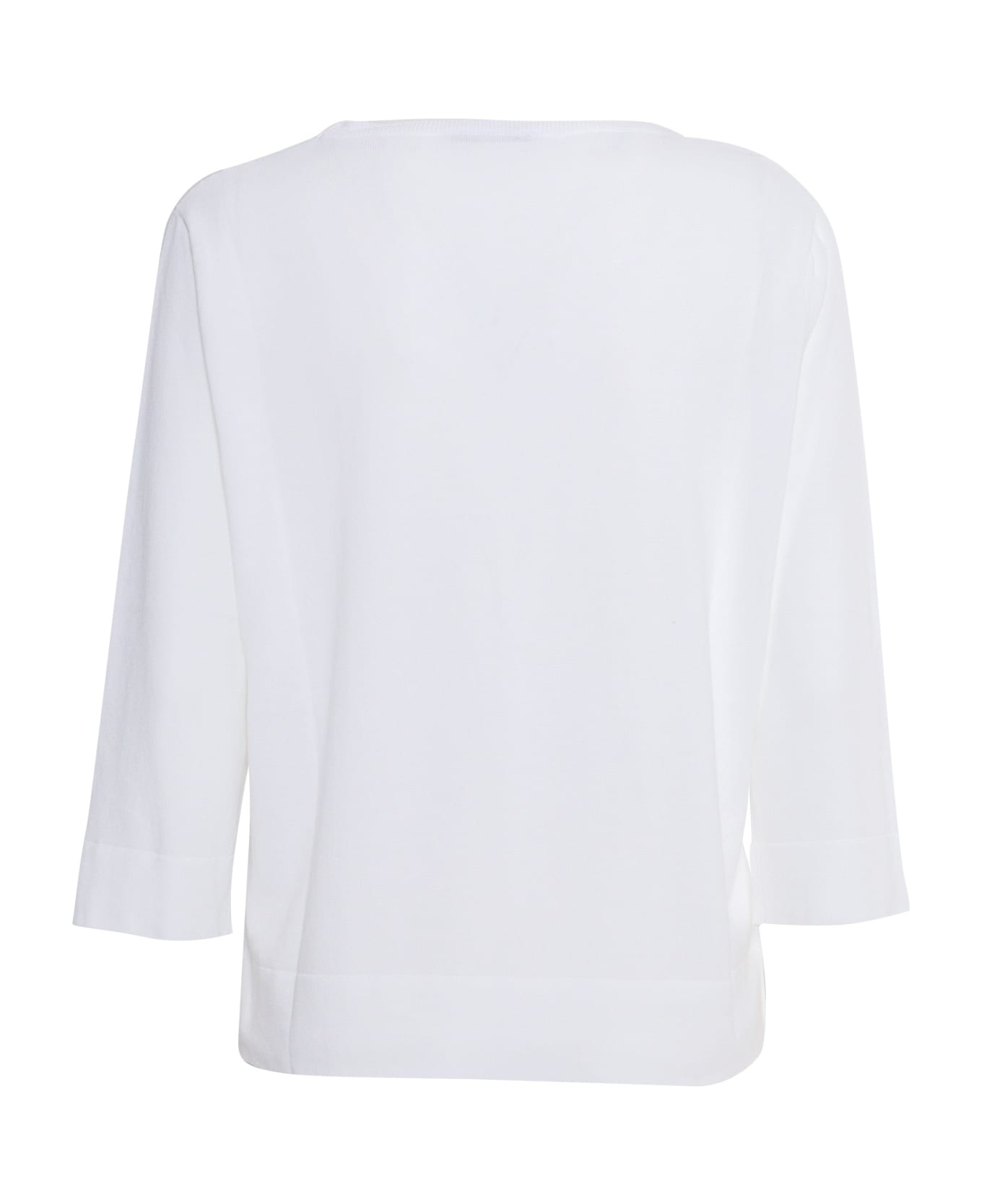 Kangra White Sweater - WHITE