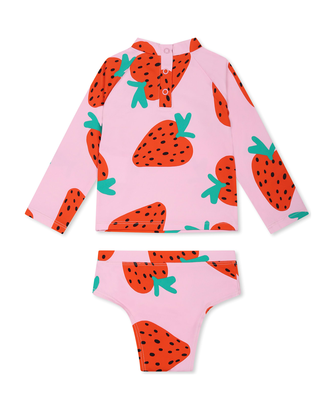 Stella McCartney Kids Pink Bikini For Baby Girl With Strawberries - Pink