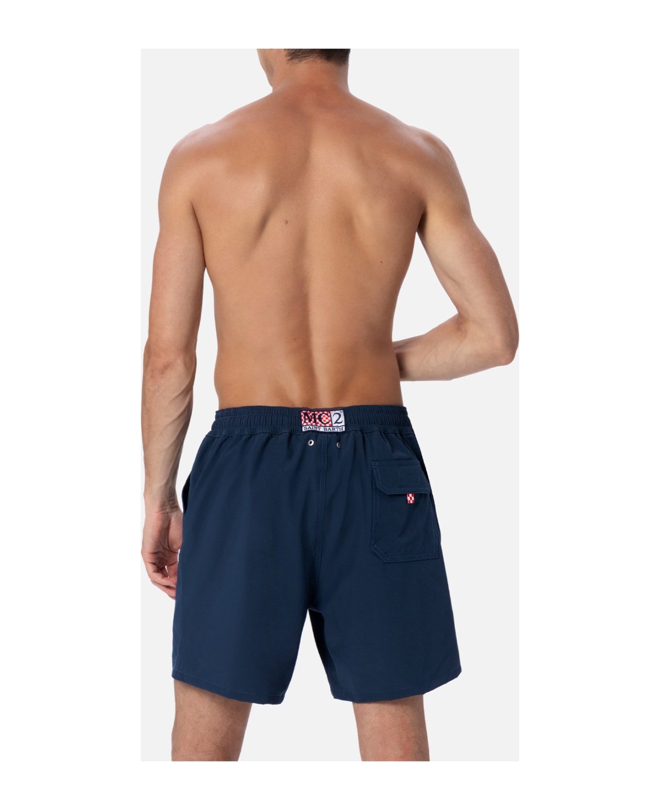 MC2 Saint Barth Man Blue Comfort Swim Shorts - BLUE