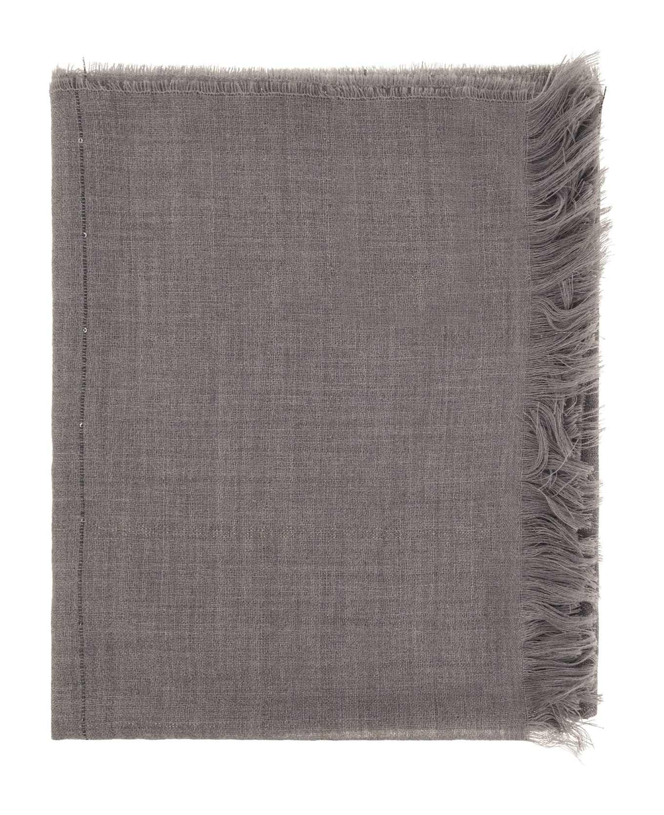 Peserico Virgin Wool Scarf - GRIGIO PIETRA