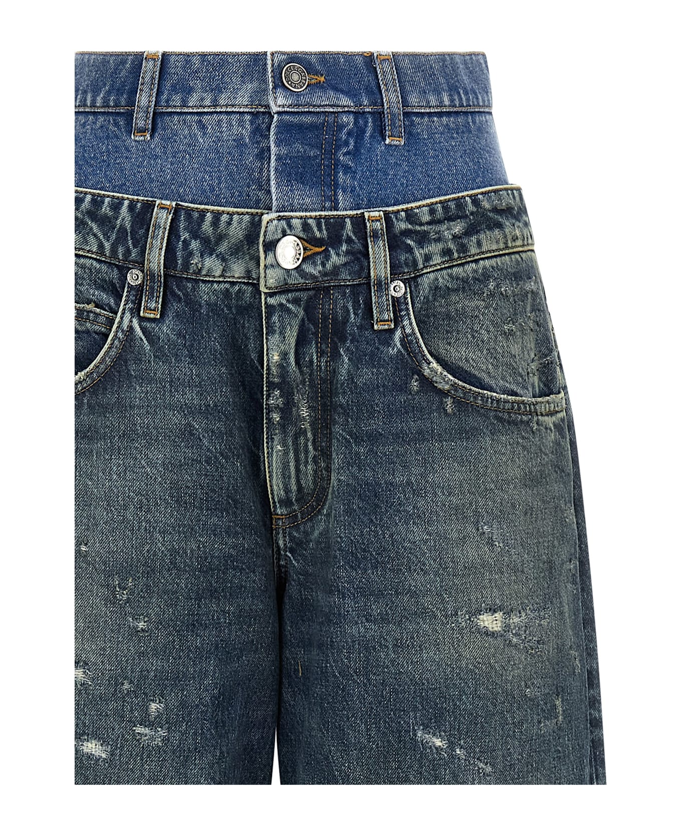 Dolce 
Gabbana Double Layer Jeans - Blue