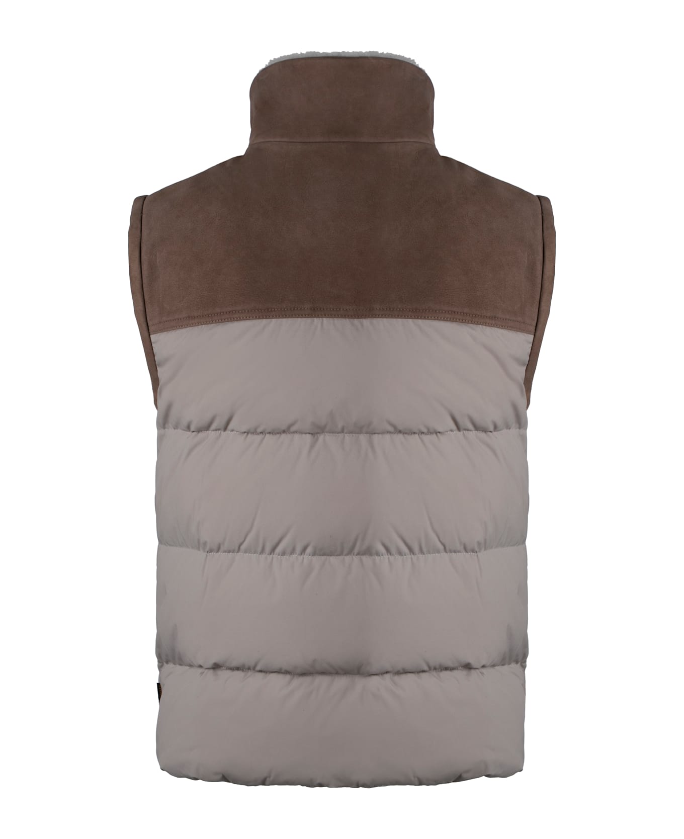 Moorer Imer Full Zip Down Vest - grey