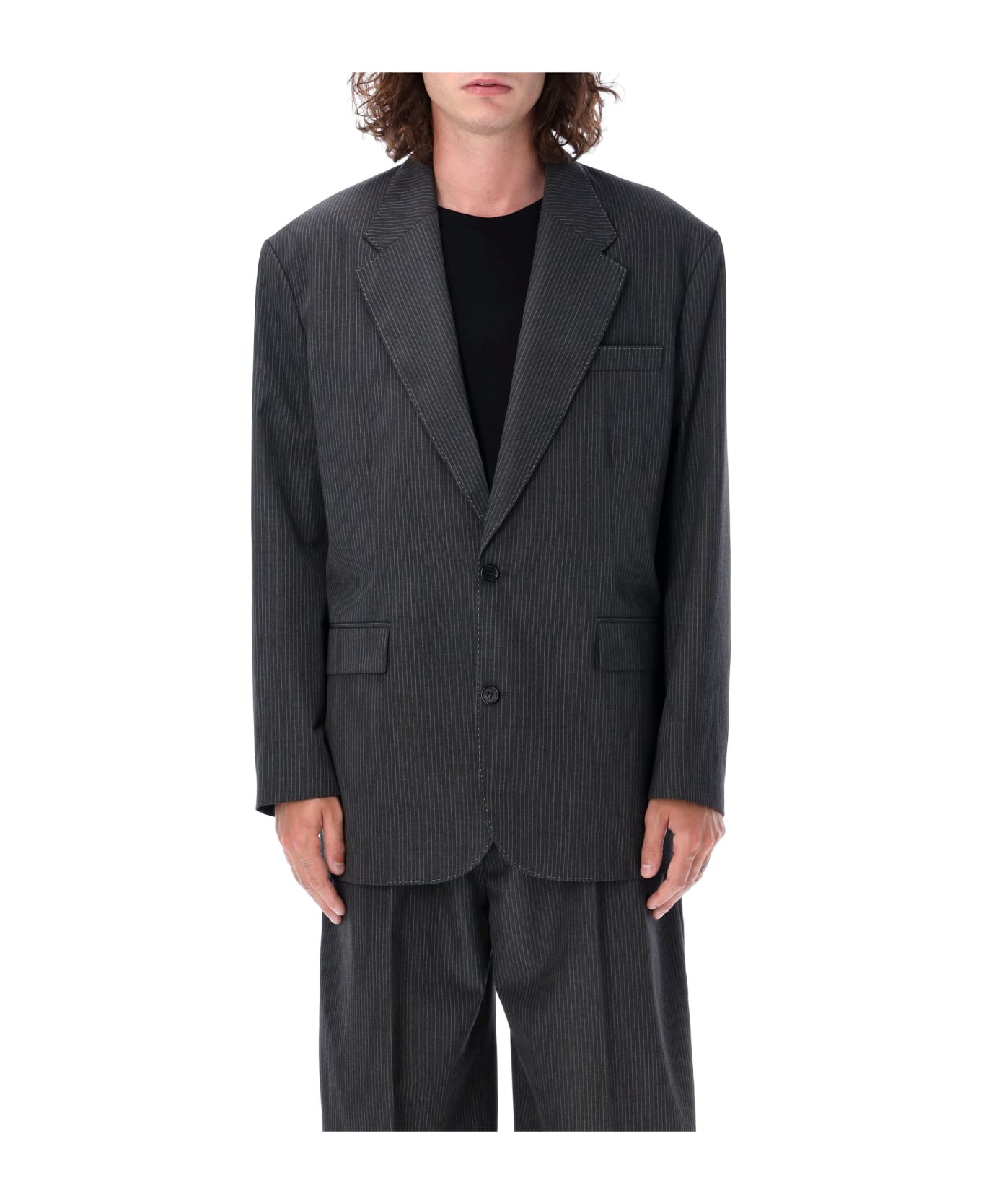 Acne Studios Over Monobreast Blazer - ANTHRACITE GREY