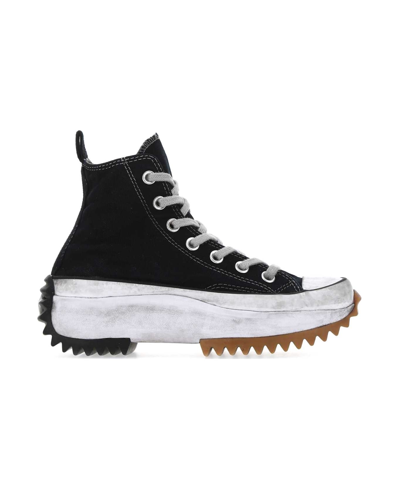 Converse Black Canvas Run Star Hike Sneakers - BLACKSMOKEIN
