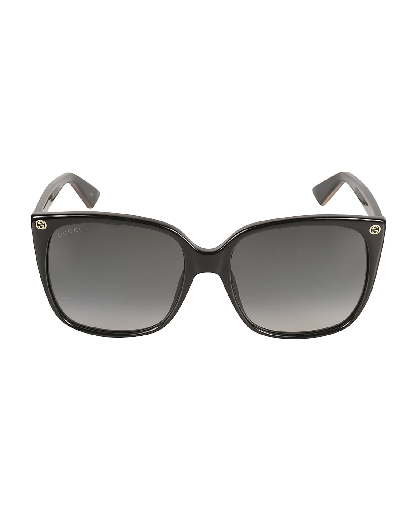 Gucci Eyewear Classic Square Frame Sunglasses - Black/Grey