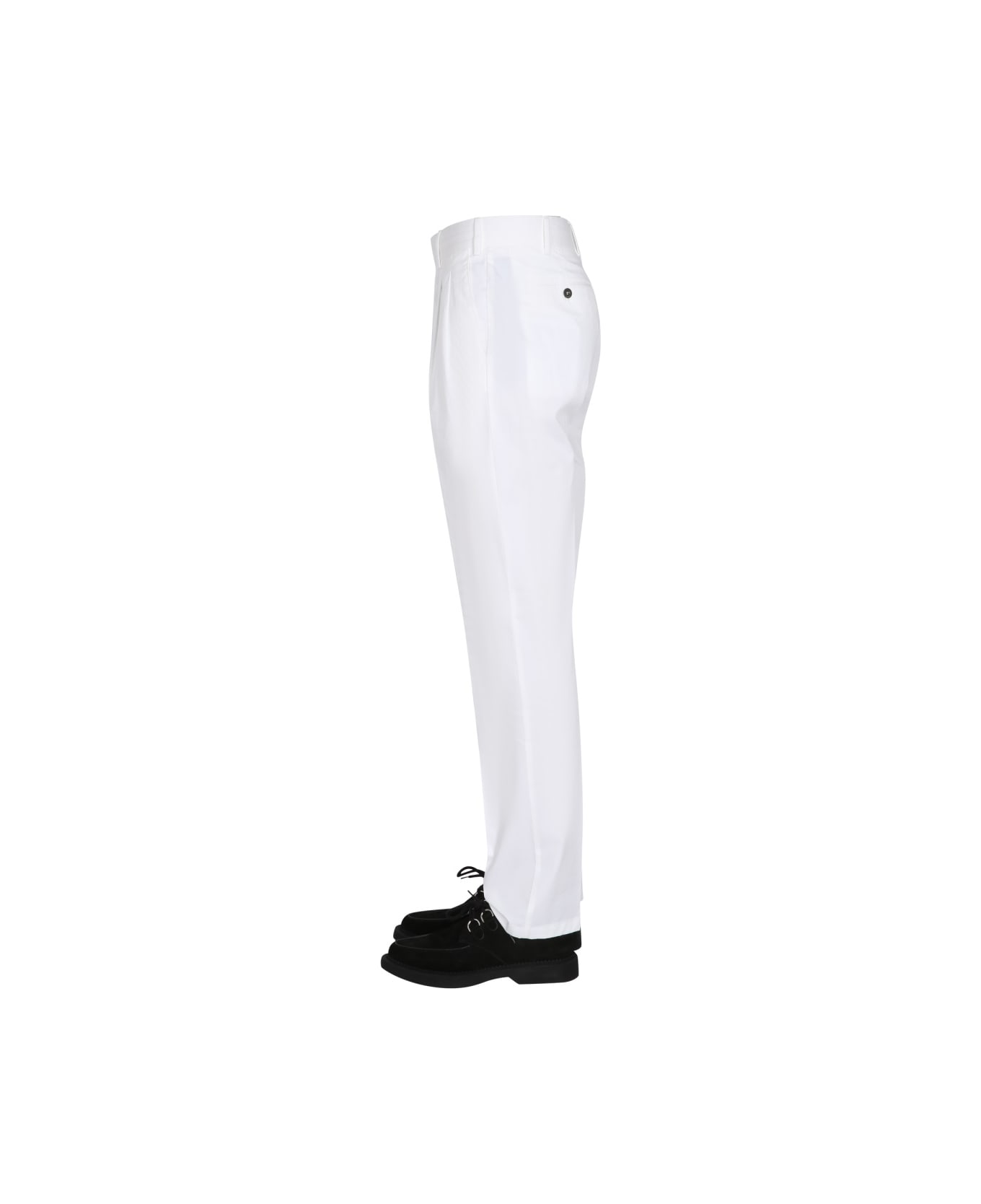 Lardini Poplin Pants - WHITE