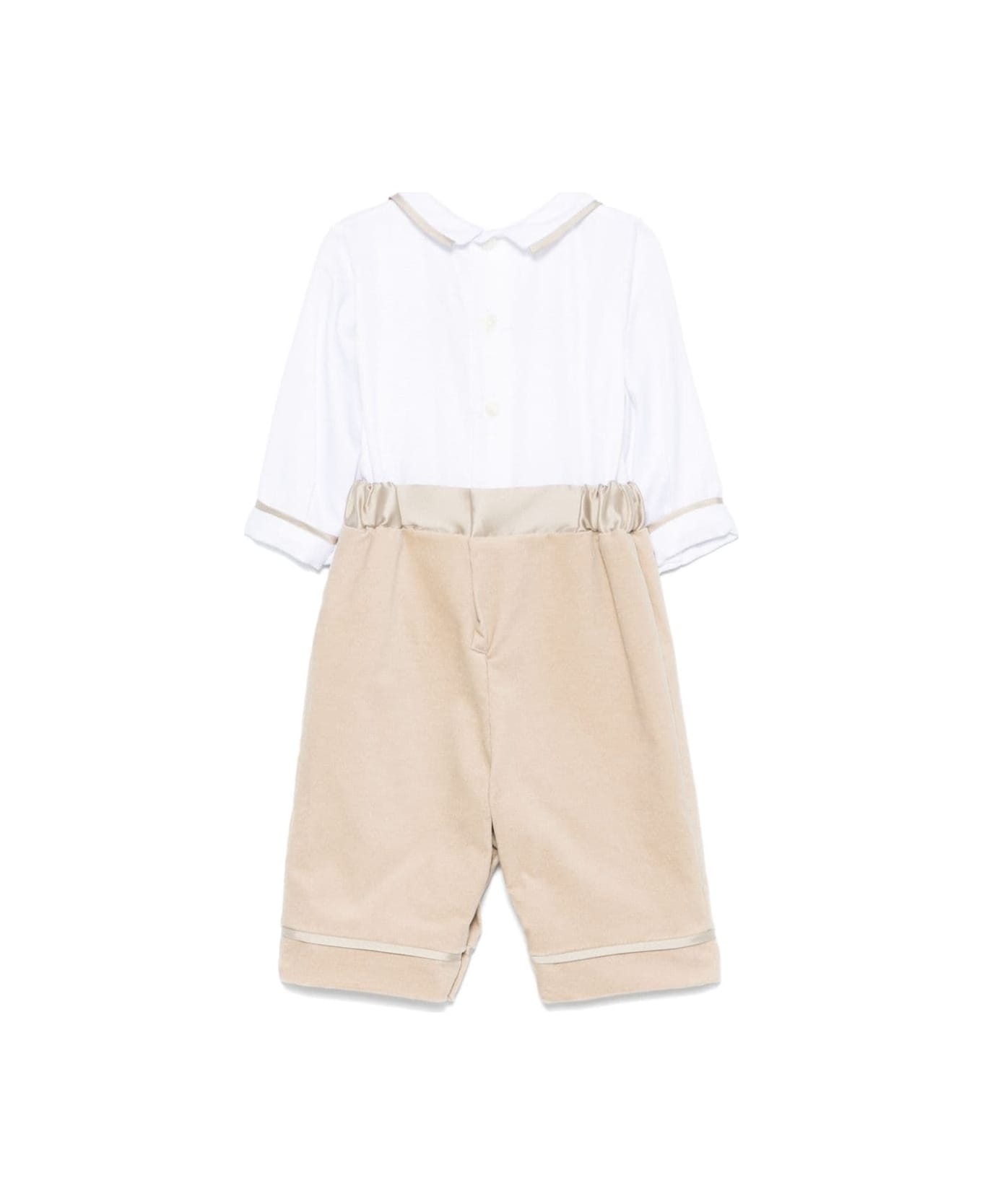 La stupenderia White/beige Romper Baby Boy - White ウェア