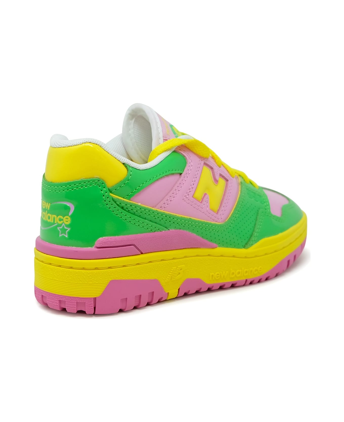 New Balance Multicolor Leather Sneaker - Pink