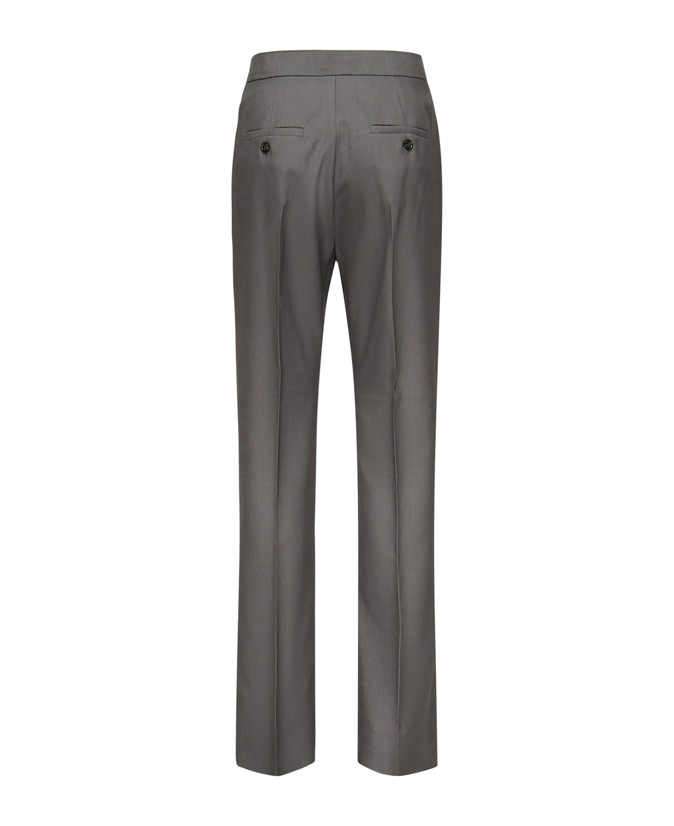 Max Mara Straight Turbigo Trousers - Grey