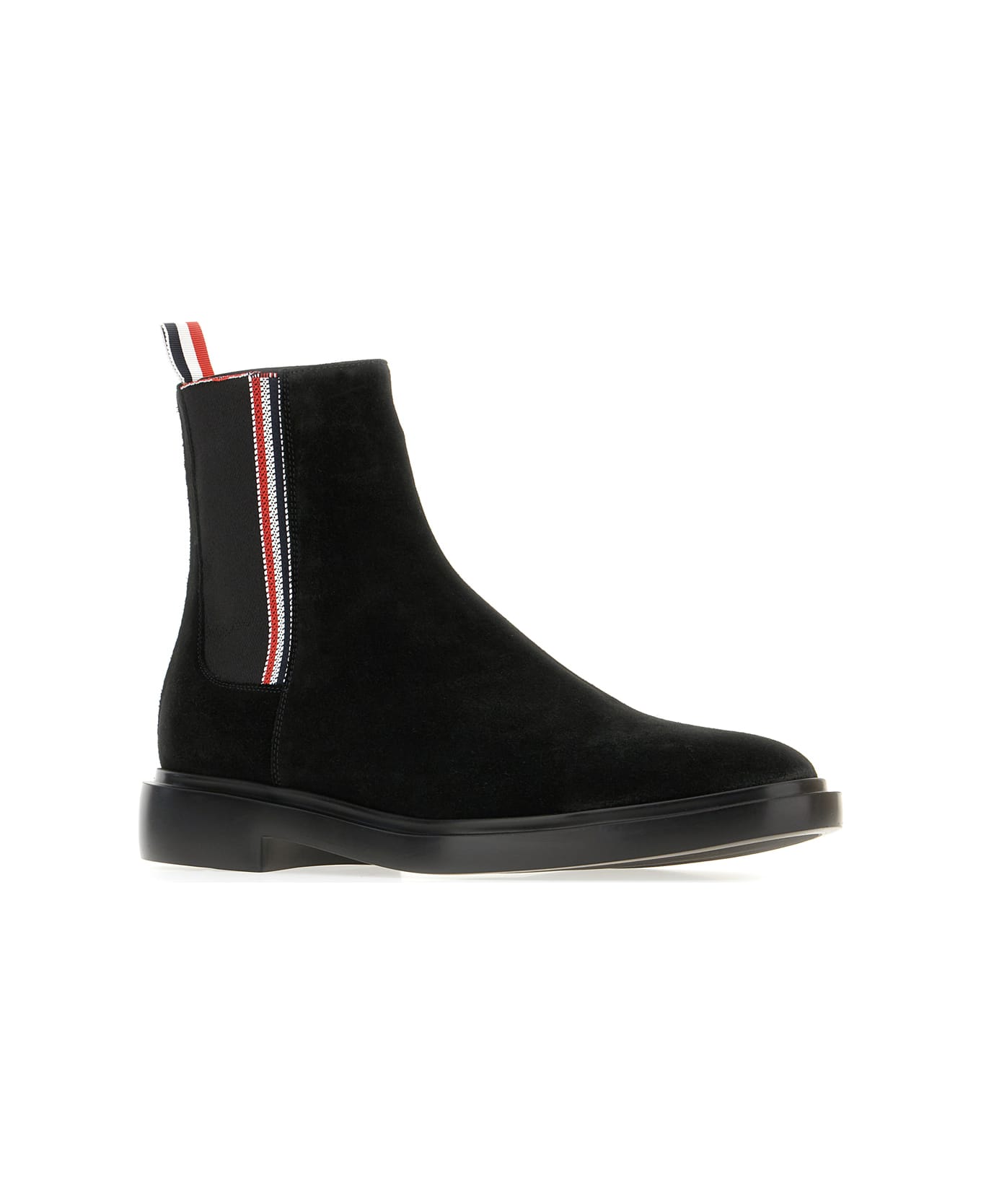 Thom Browne Black Suede Ankle Boots - BLACK