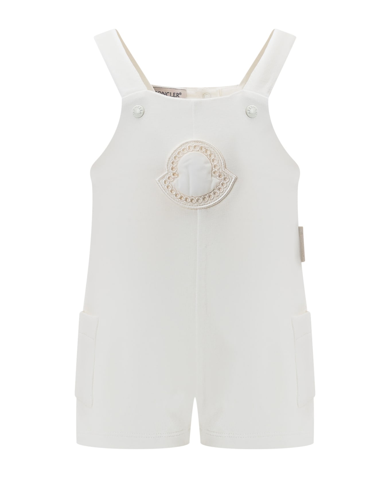 Moncler Romper Suit And T-shirt Set - BIANCO ROSSO