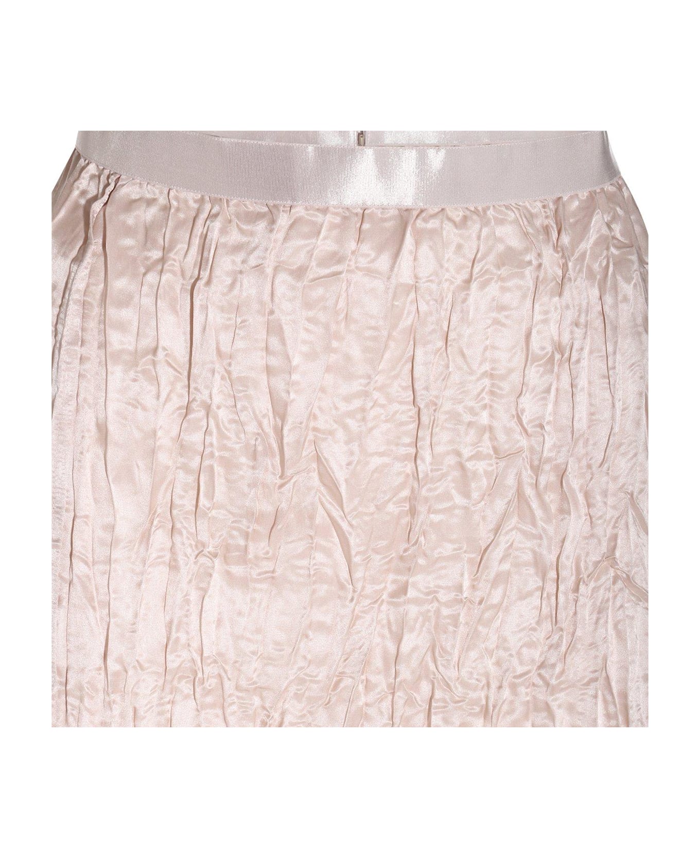 Acne Studios Runched Detailed Satin Skirt - BEIGE