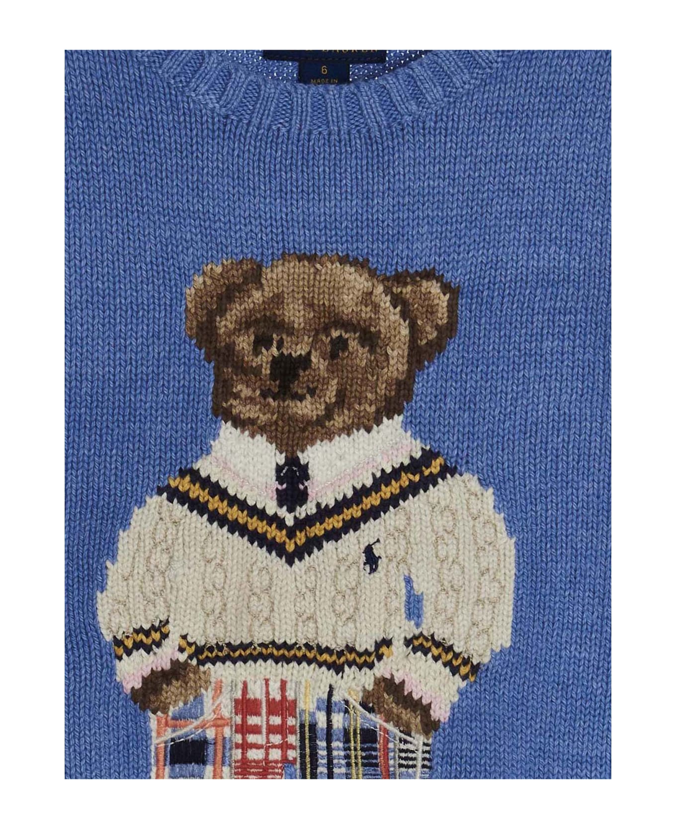 Polo Ralph Lauren 'bear' Sweater - Light Blue