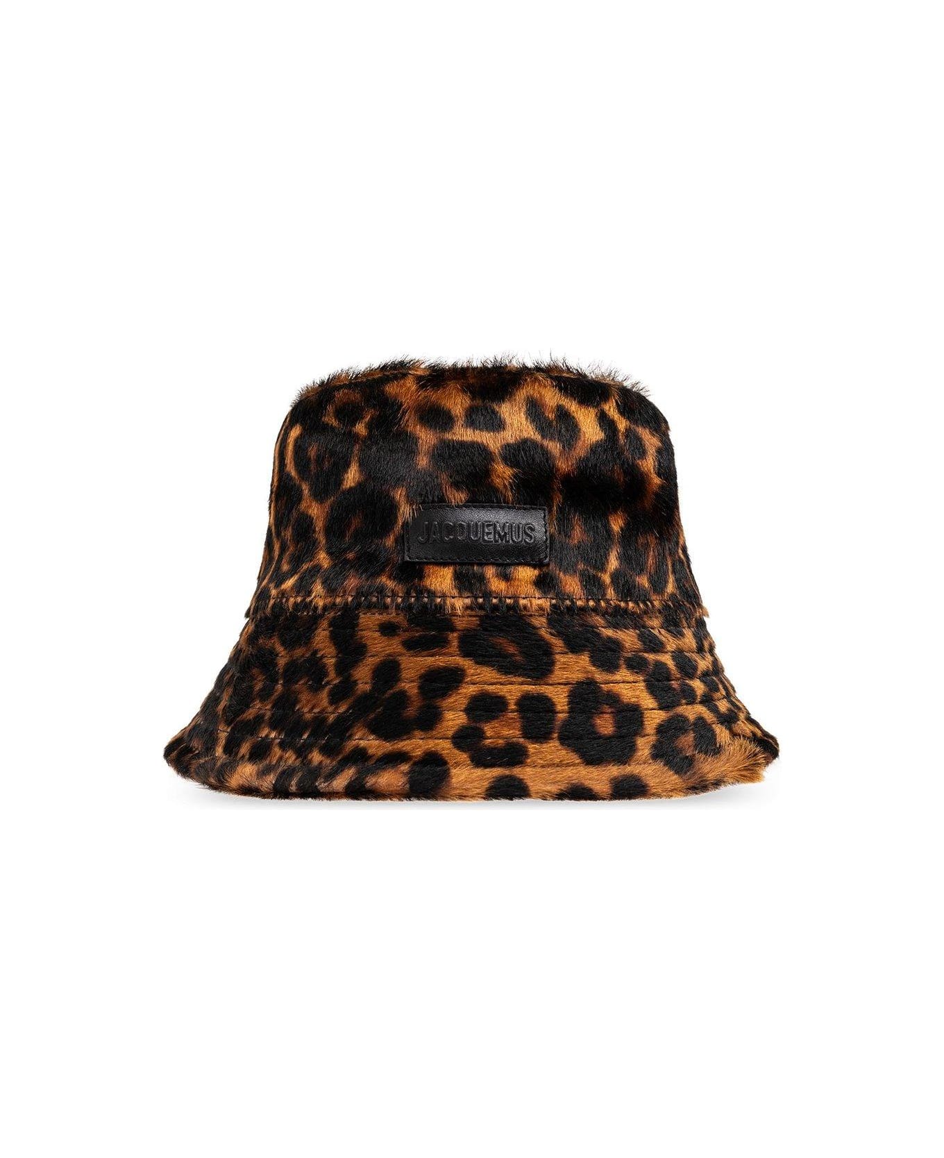 Jacquemus Leopard Print Bucket Hat - Leopard