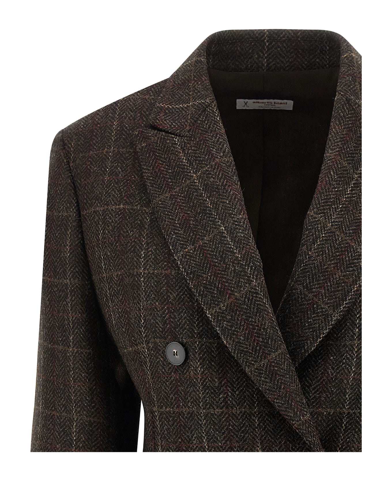 Alberto Biani Shetland Wool Blazer - Brown