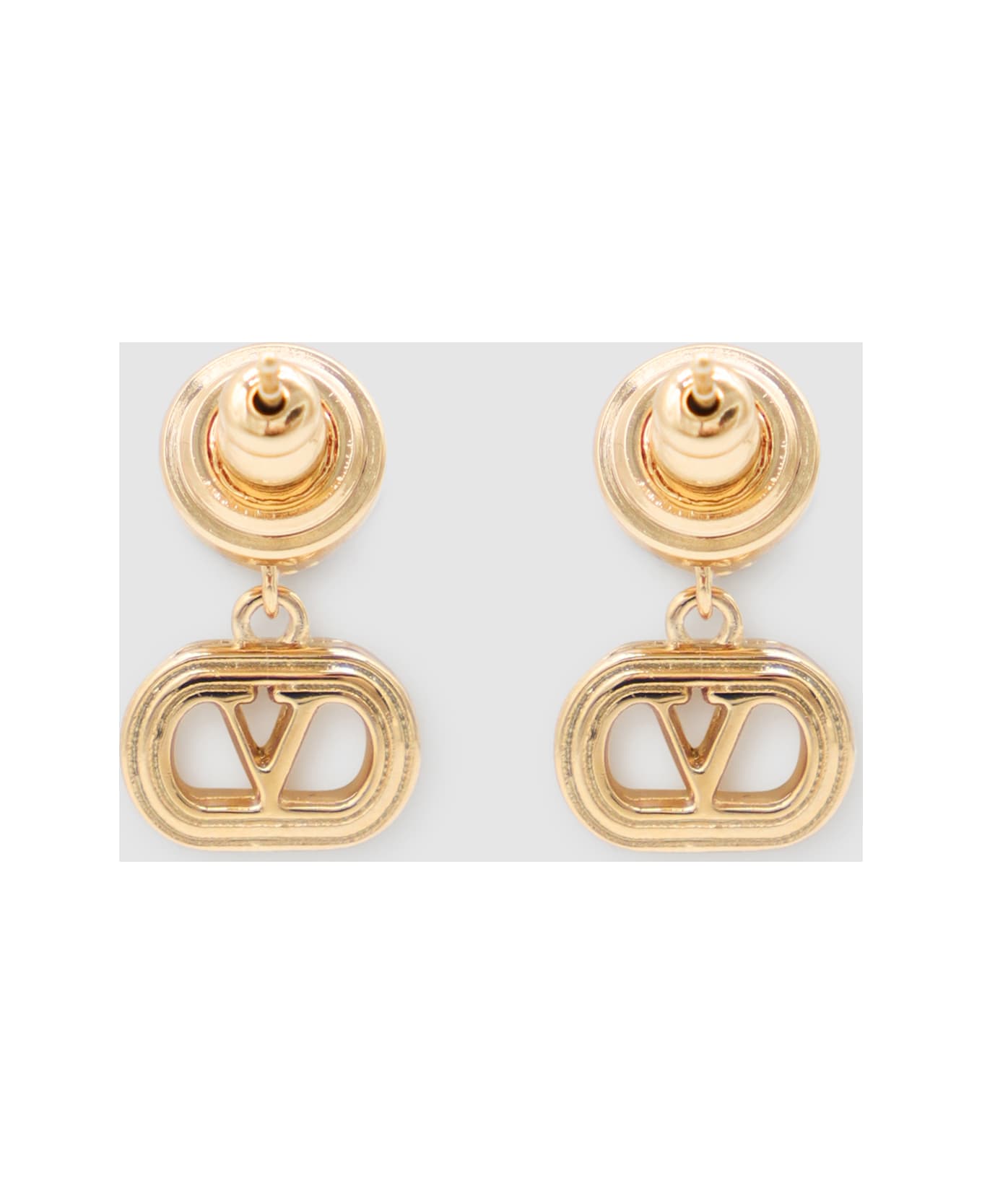 Valentino Garavani Gold And Crystal Metal Earrings - ORO/CRYSTAL