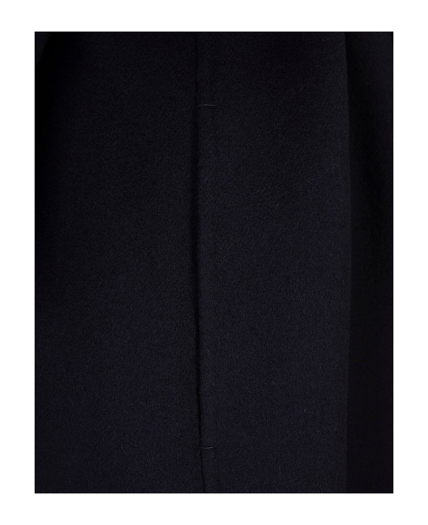 'S Max Mara Belted Long-sleeved Coat - Blue