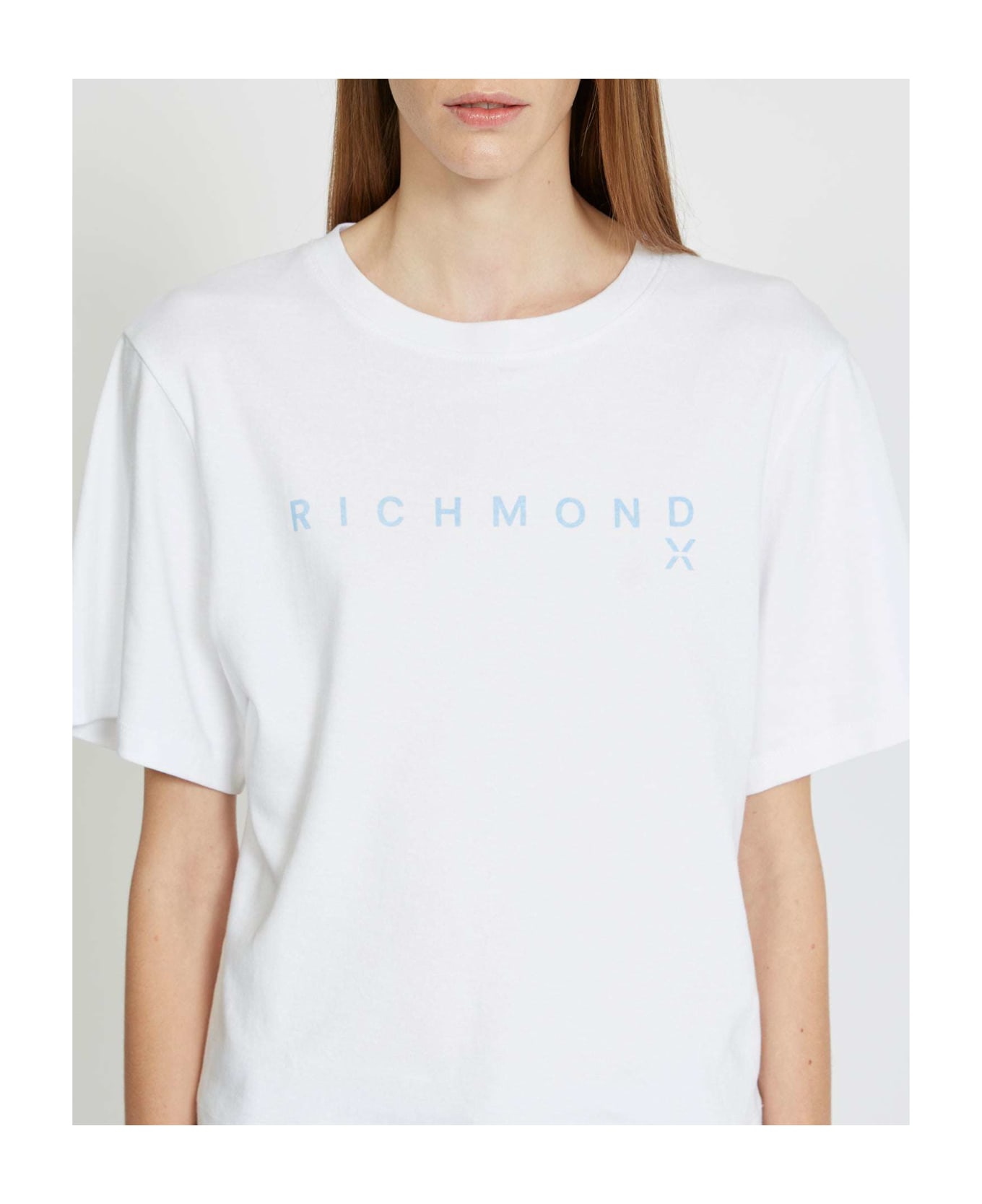 John Richmond T-shirt With Logo On The Front - Bianco