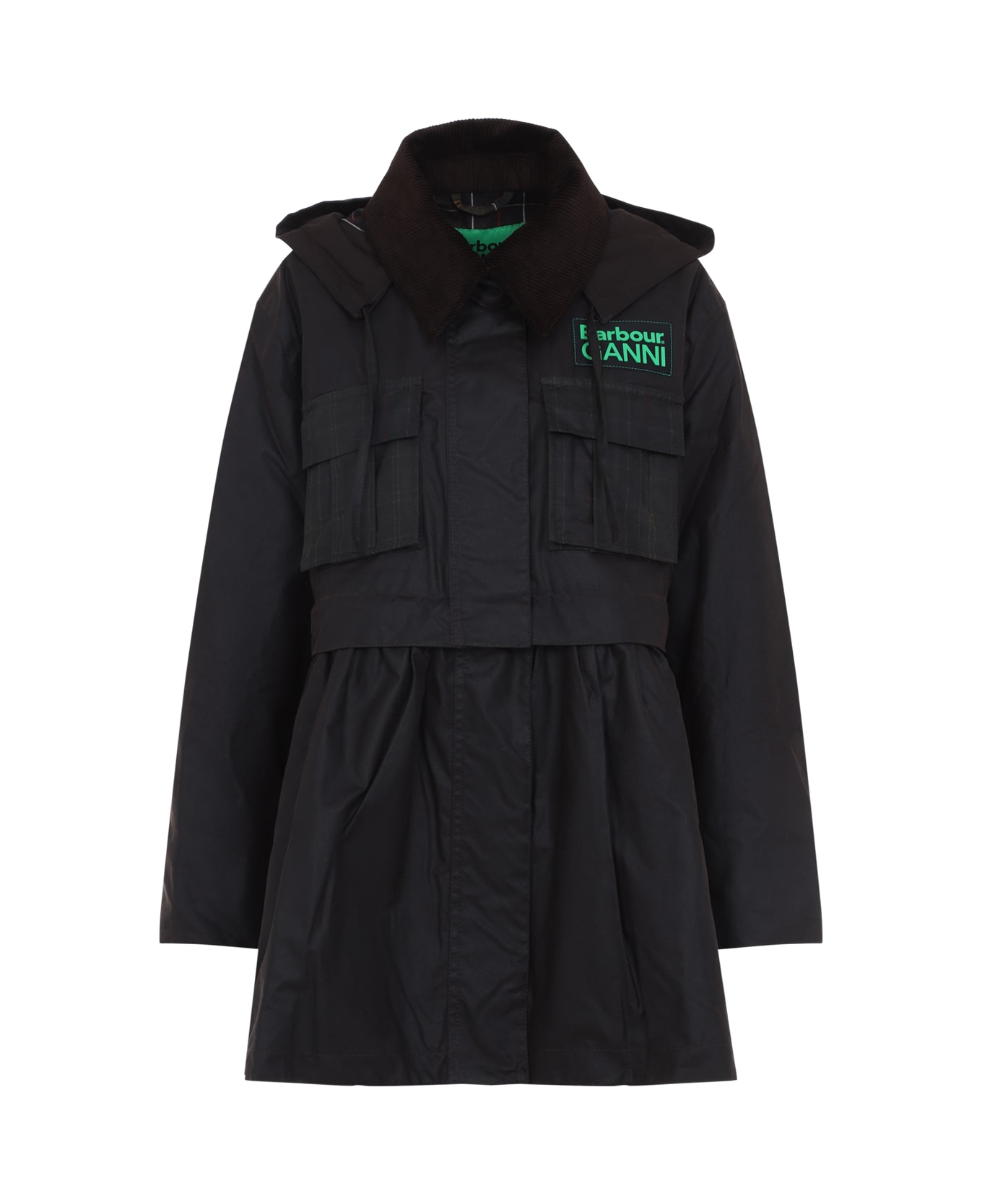 Barbour Peplum Wax Jacket - Rustic Classic Tartan